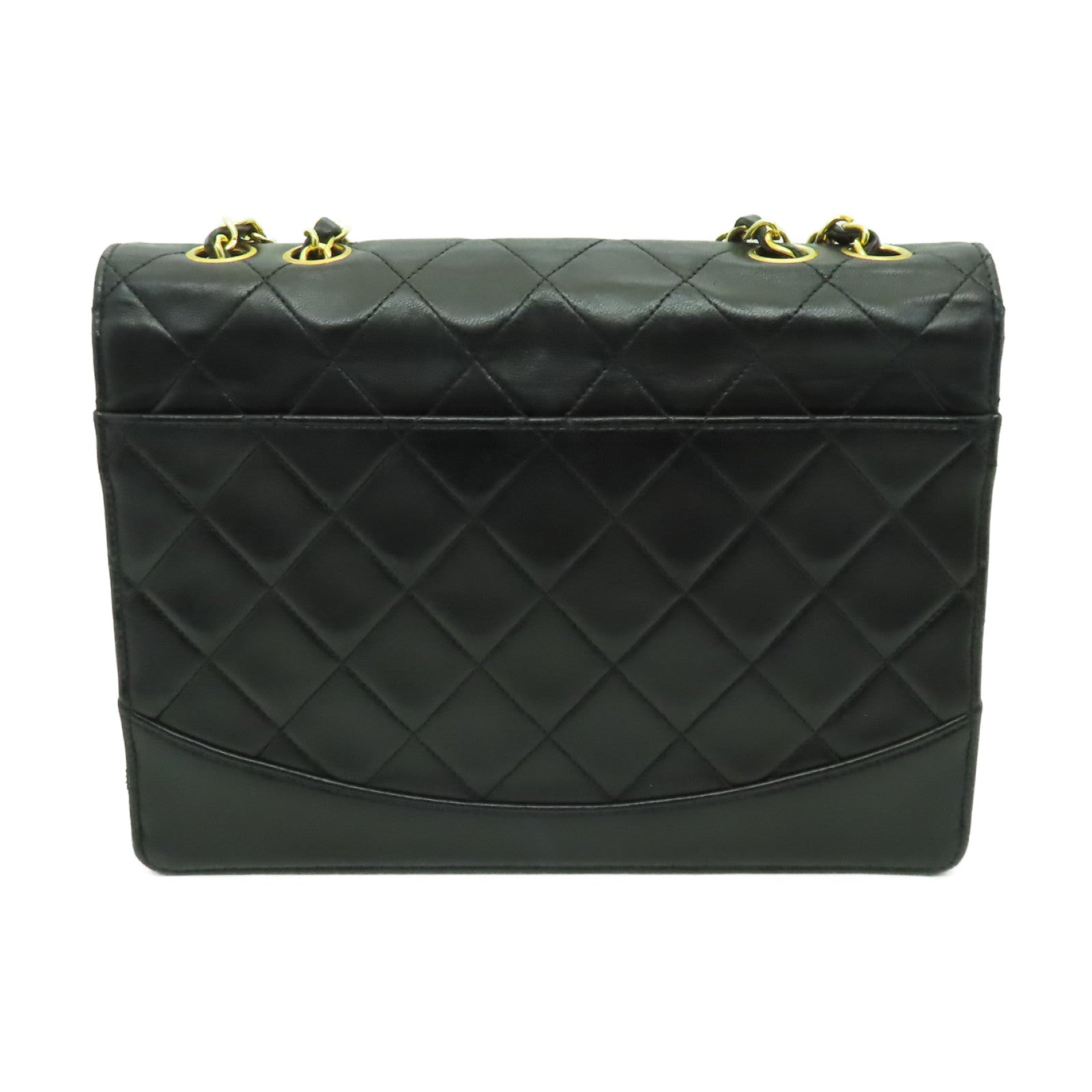 CHANEL 【激減優惠】菱格羊皮皮革Chain Shoulder Bag金扣鏈帶肩背袋黒色