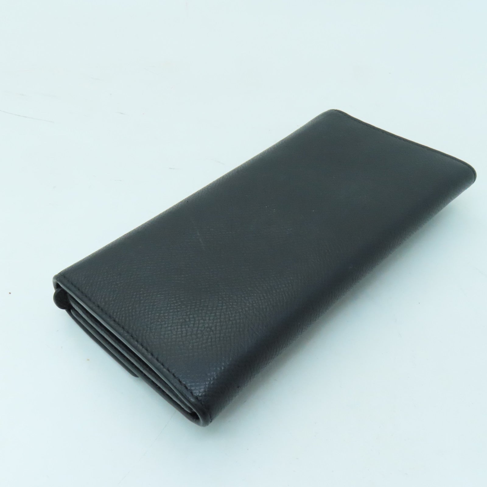 Salvatore Ferragamo 牛皮皮革Wallet金扣長錢包黑色