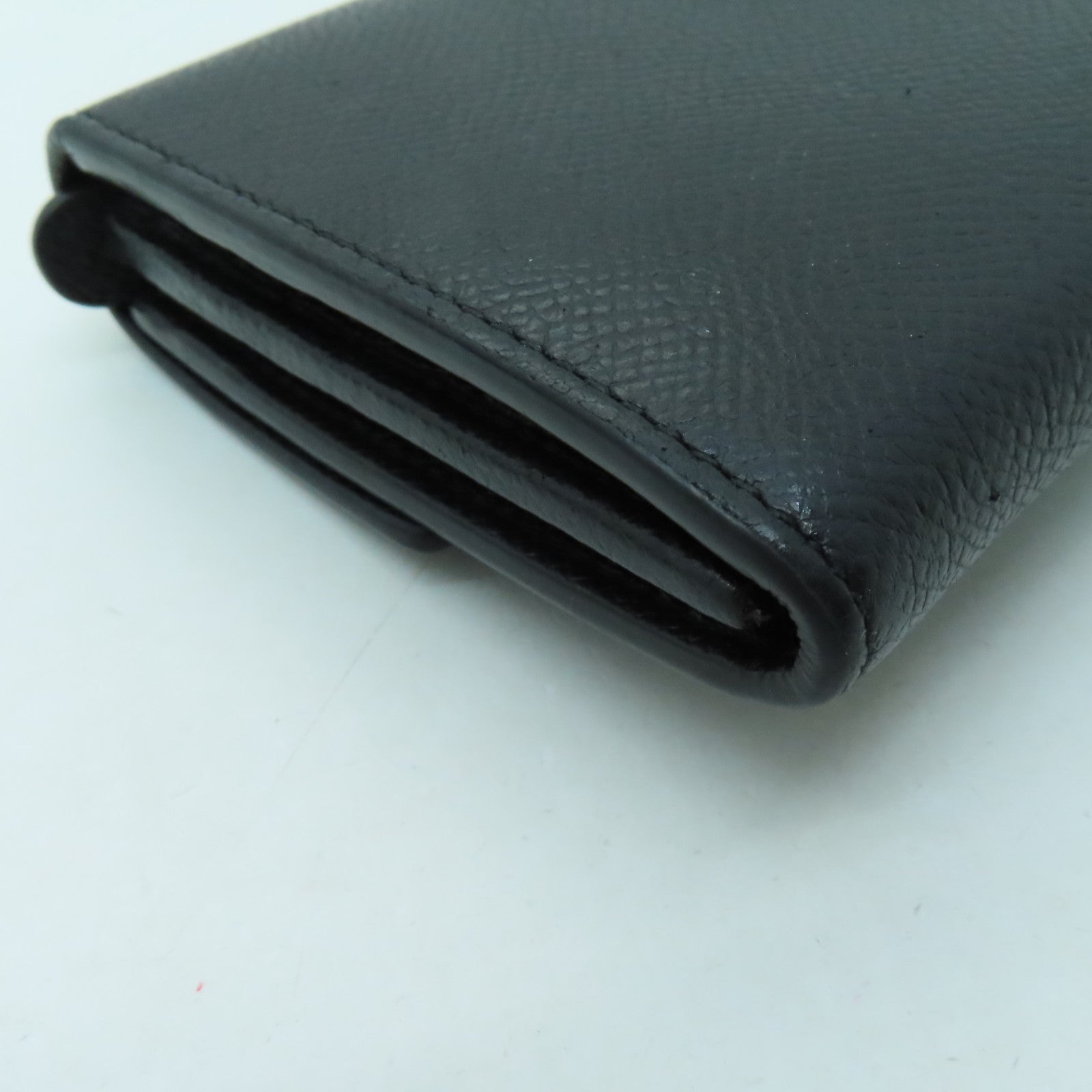 Salvatore Ferragamo 牛皮皮革Wallet金扣長錢包黑色