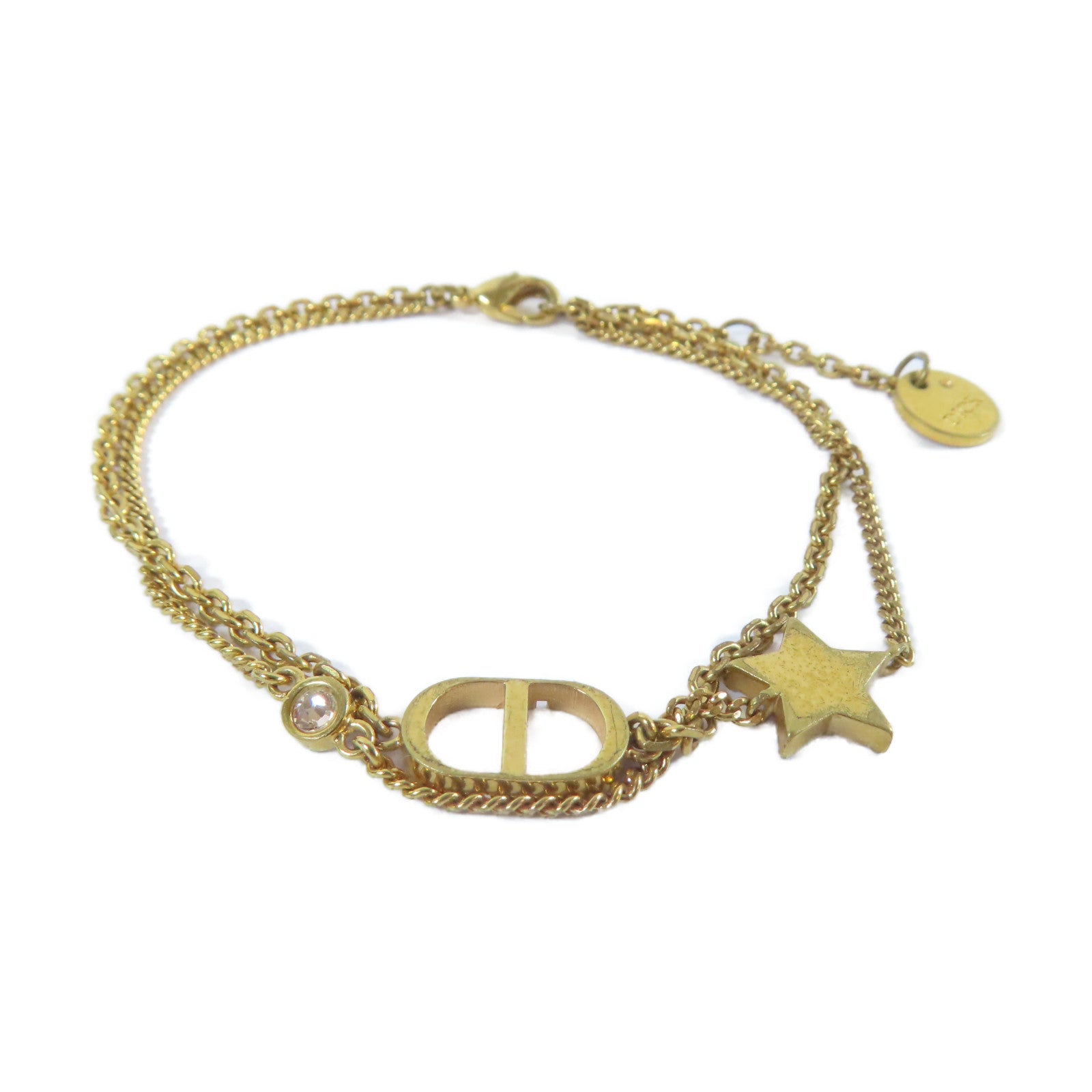 Dior 金屬Bracelet手鏈金色#17.5cm