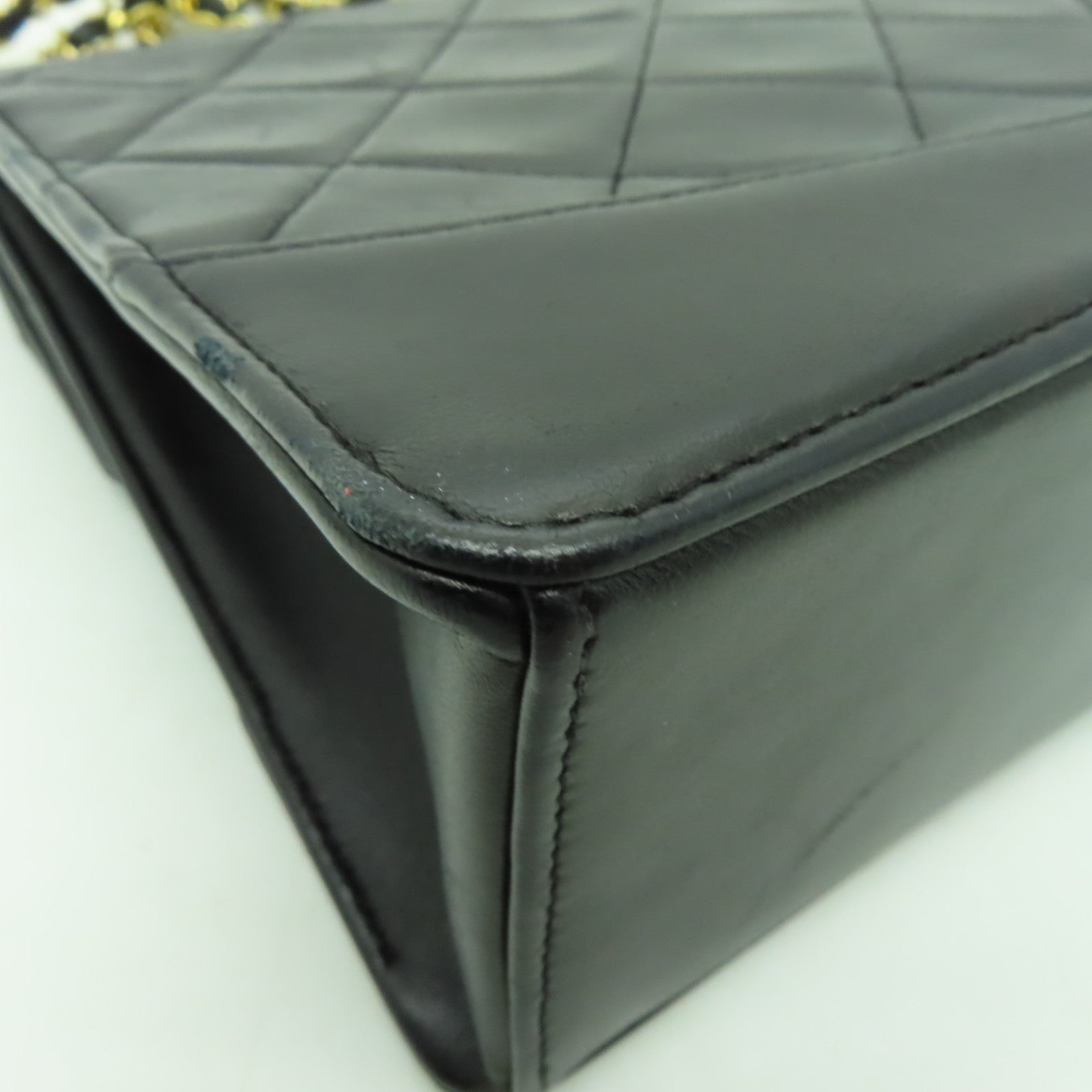 CHANEL 【激減優惠】菱格羊皮皮革Chain Shoulder Bag金扣鏈帶肩背袋黒色