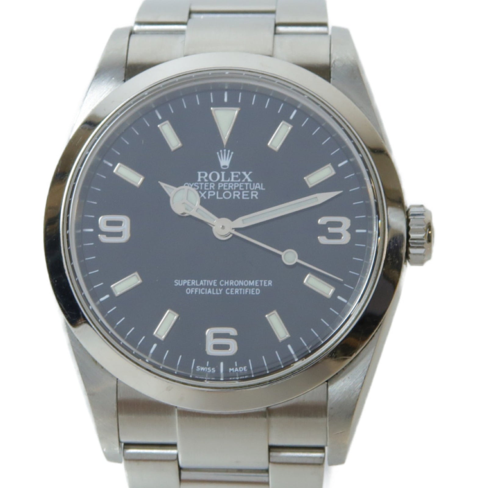 ROLEX Explorer不鏽鋼手錶自動機芯黑色
