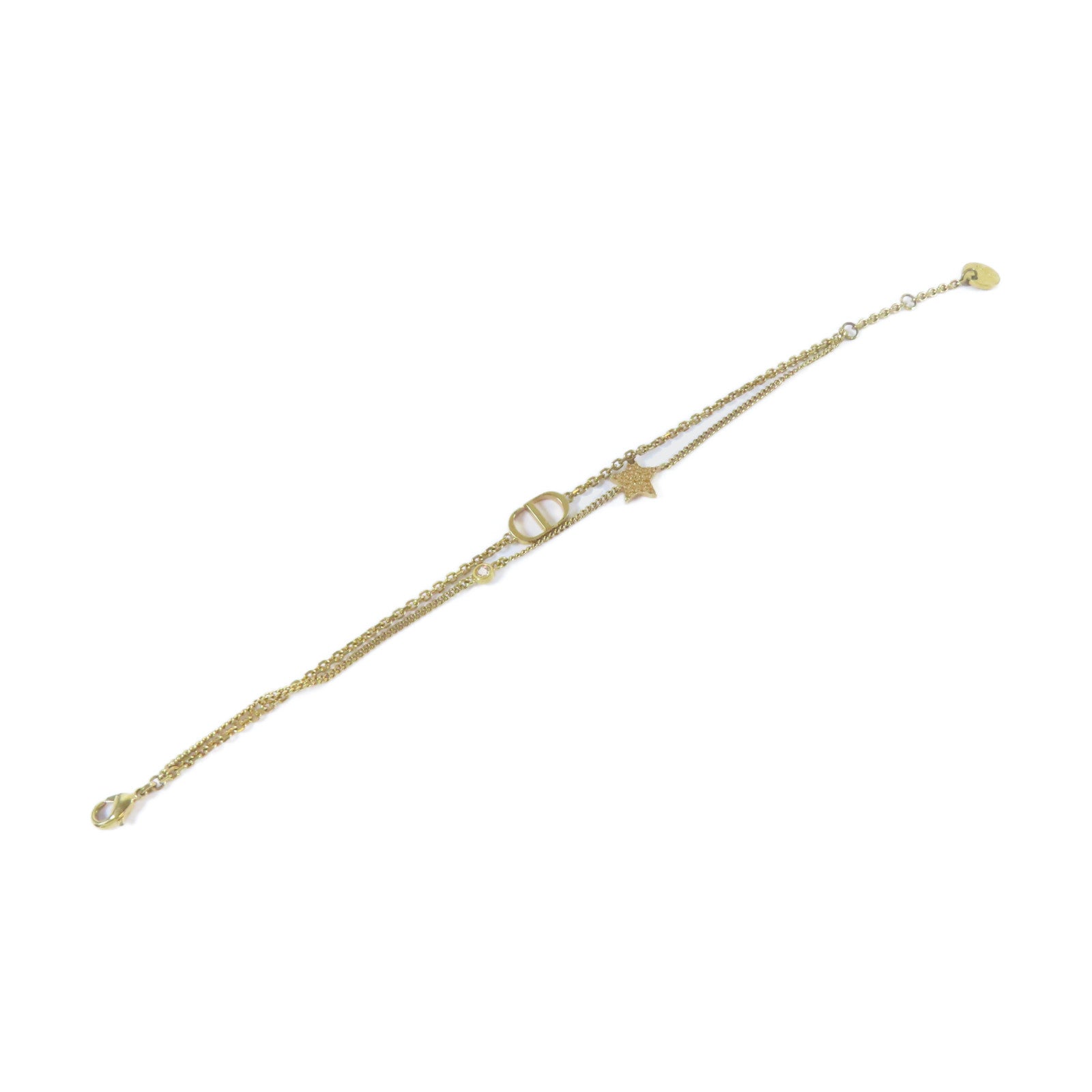 Dior 金屬Bracelet手鏈金色#17.5cm