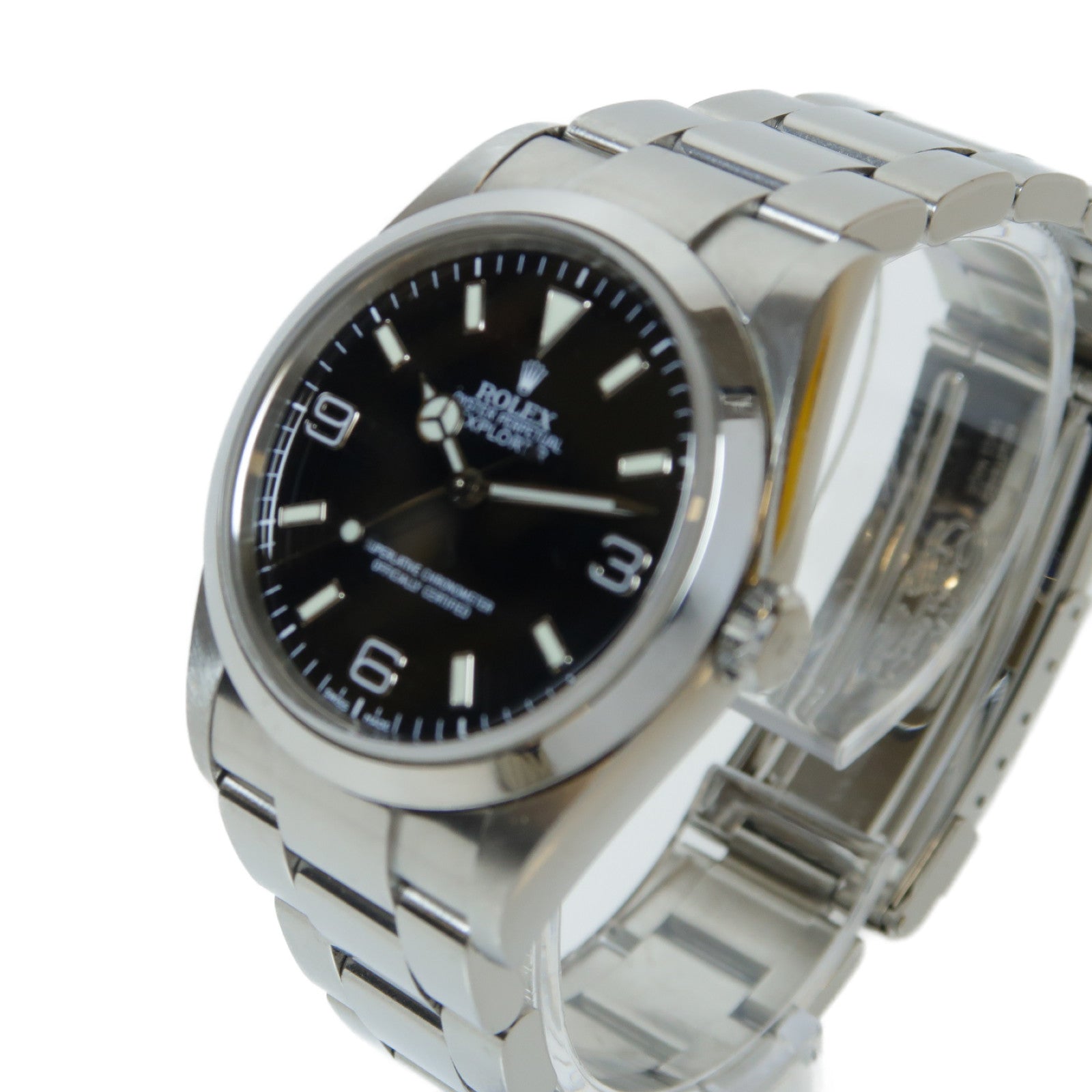 ROLEX Explorer不鏽鋼手錶自動機芯黑色