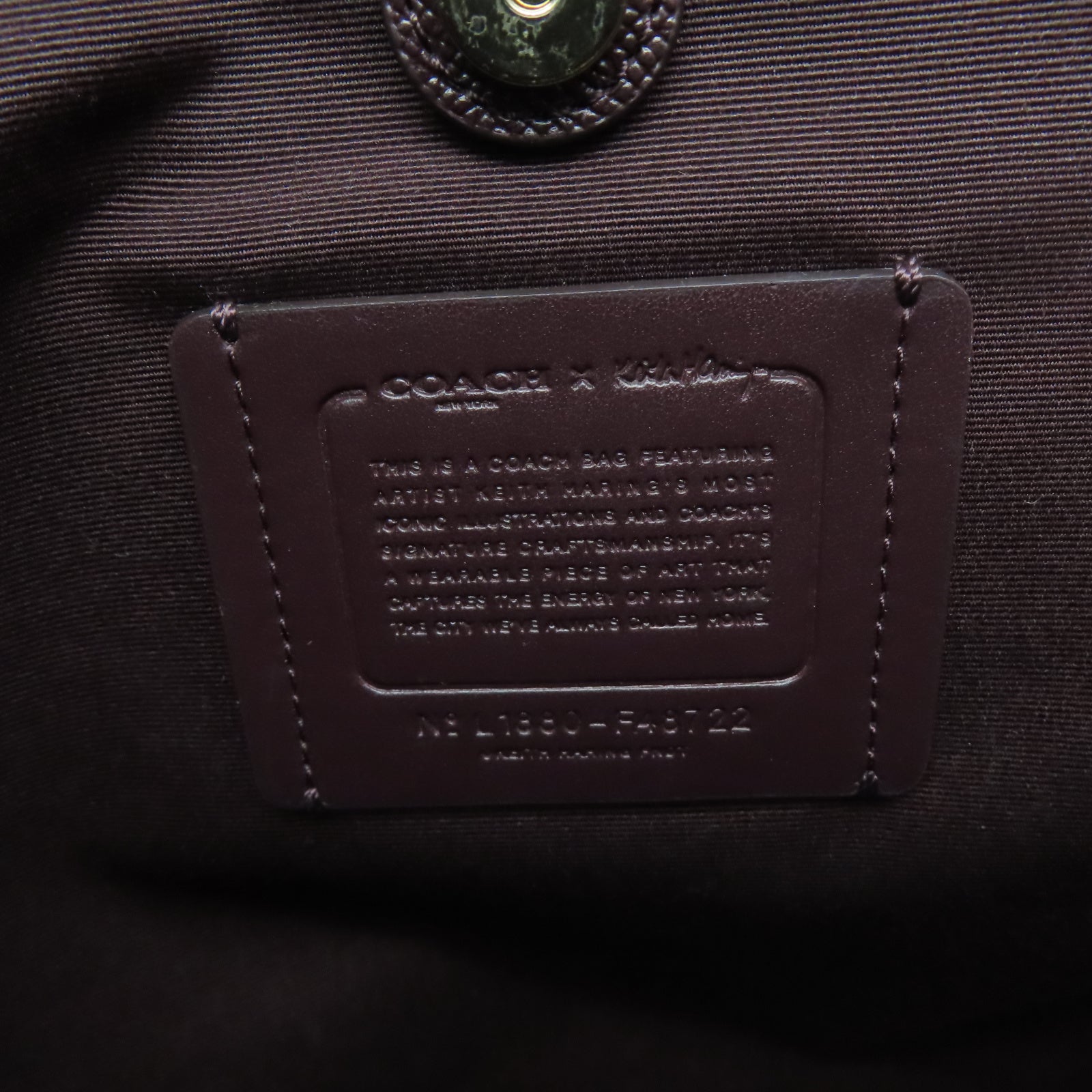 COACH 塗層帆布Tote Bag金扣肩背袋啡色