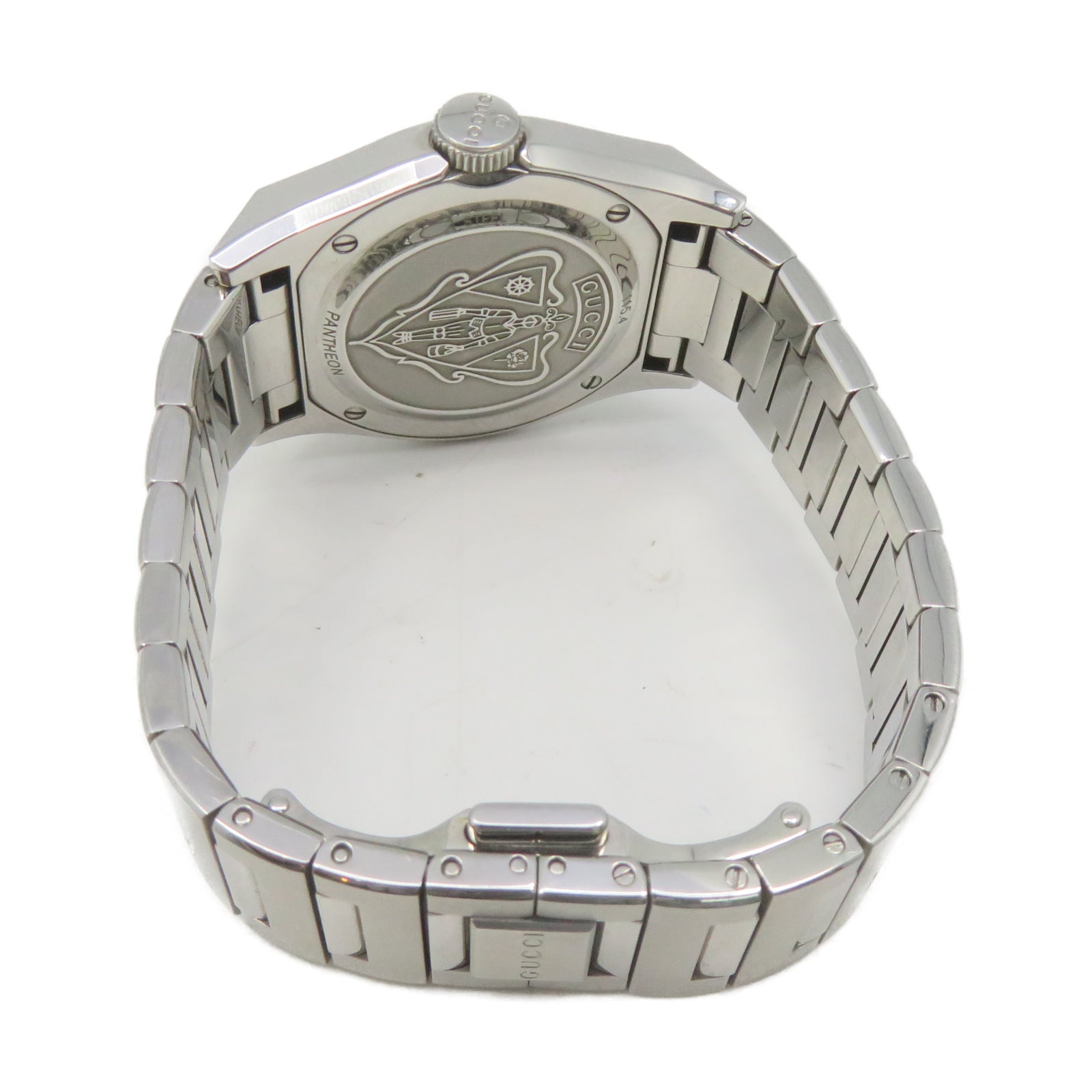 GUCCI Pantheon Watch不鏽鋼手錶石英機芯米色