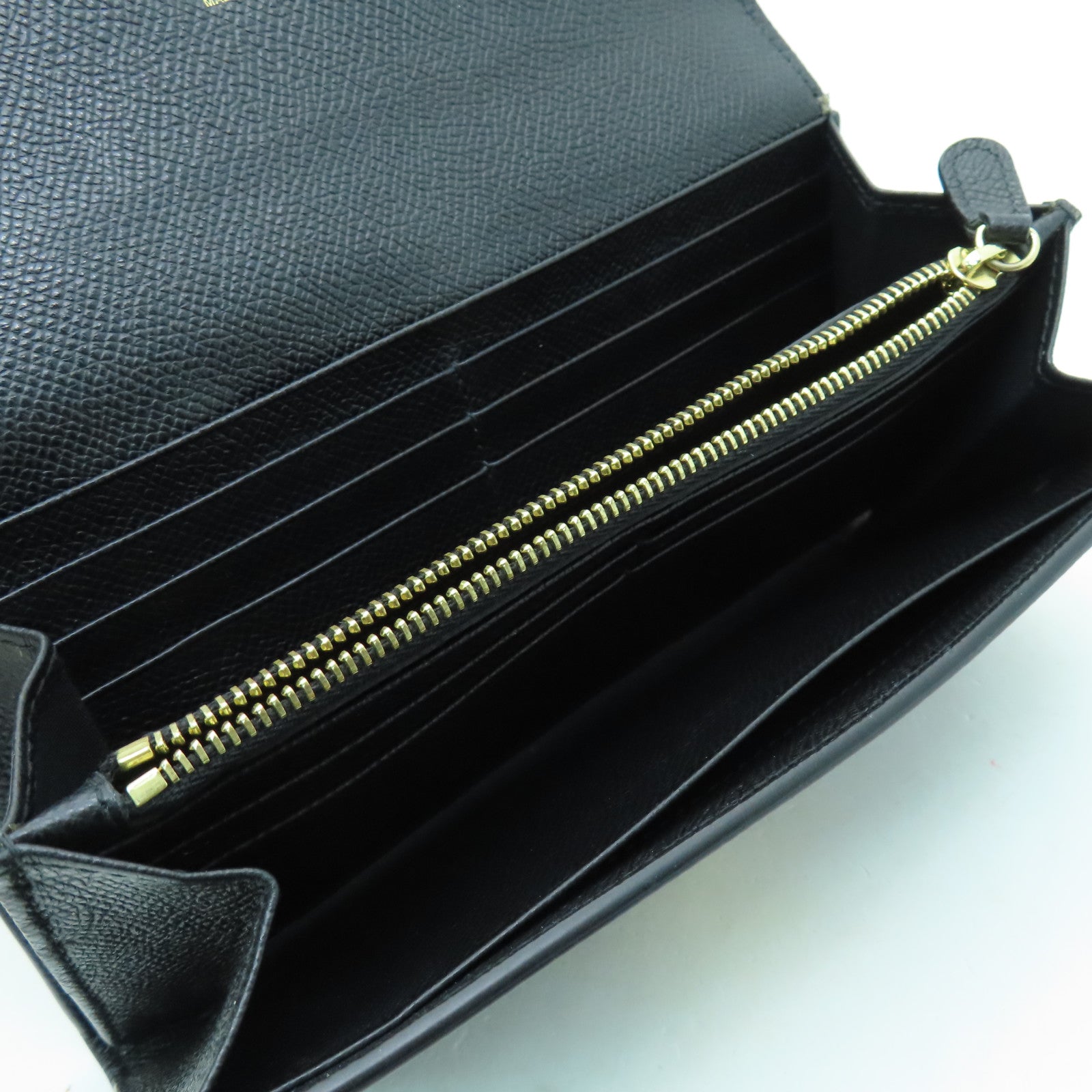 Salvatore Ferragamo 牛皮皮革Wallet金扣長錢包黑色