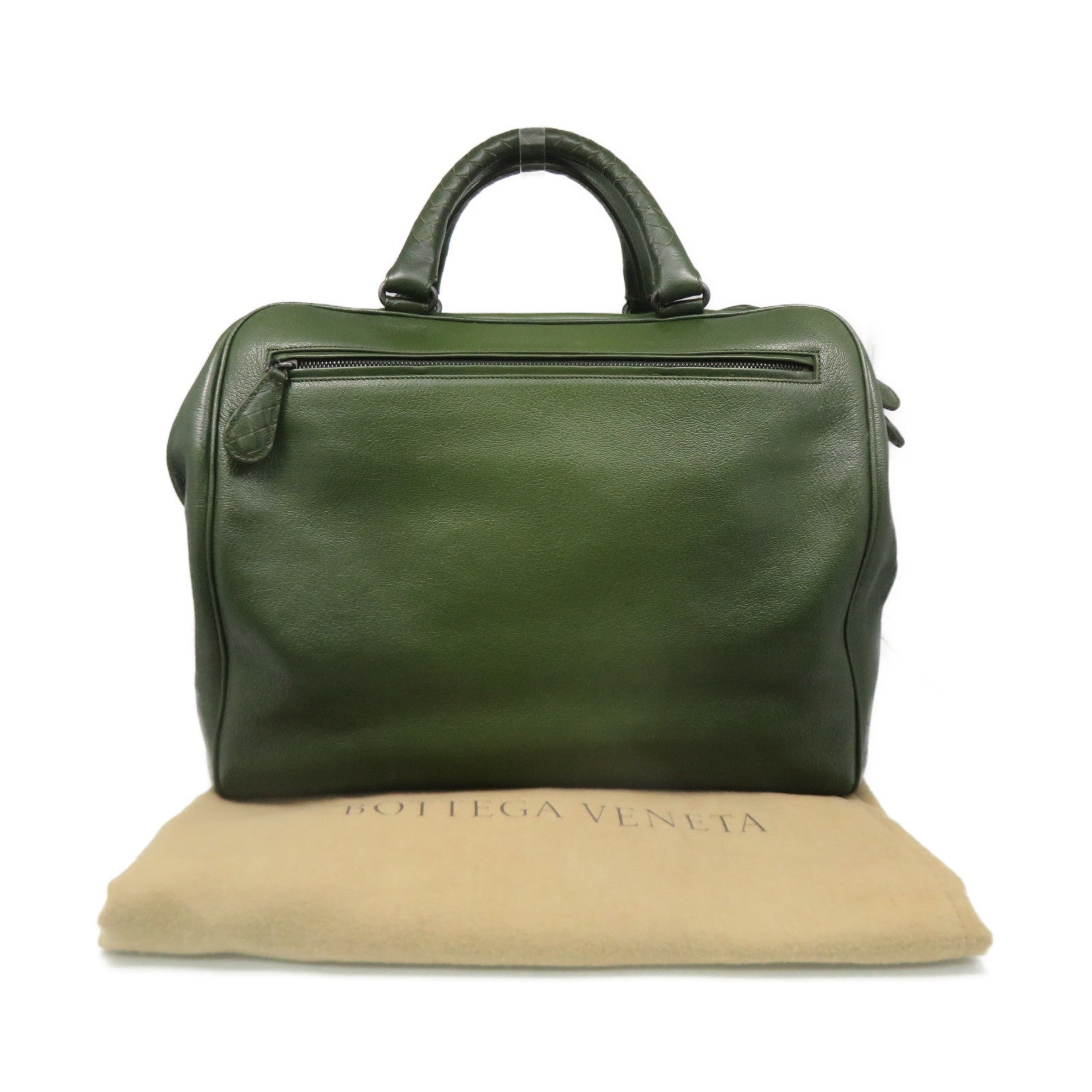 BOTTEGA VENETA 山羊皮革Hand Bag手挽袋綠色