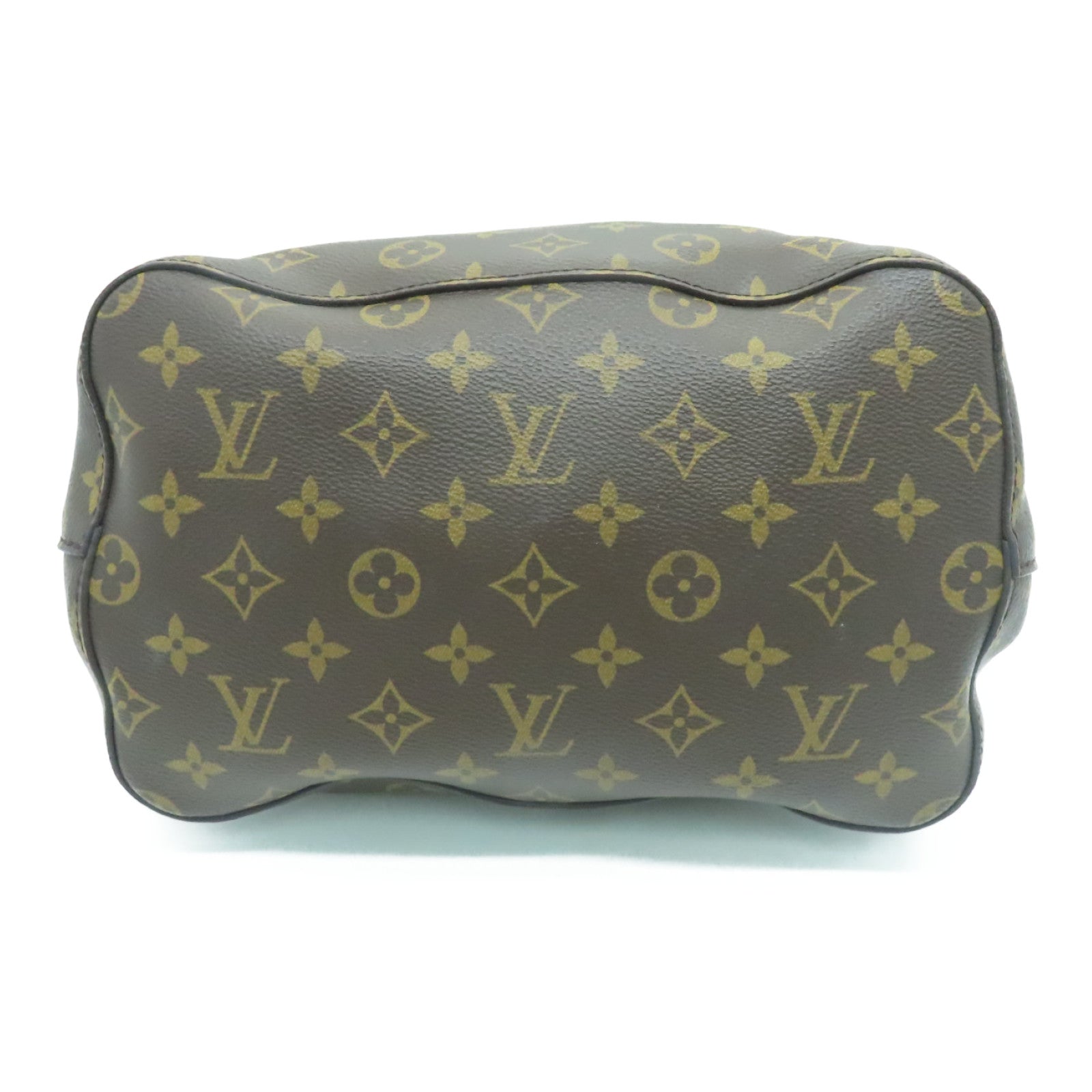 LOUIS VUITTON Monogram Neo Noe MM Gold Buckle Shoulder Bag Brown