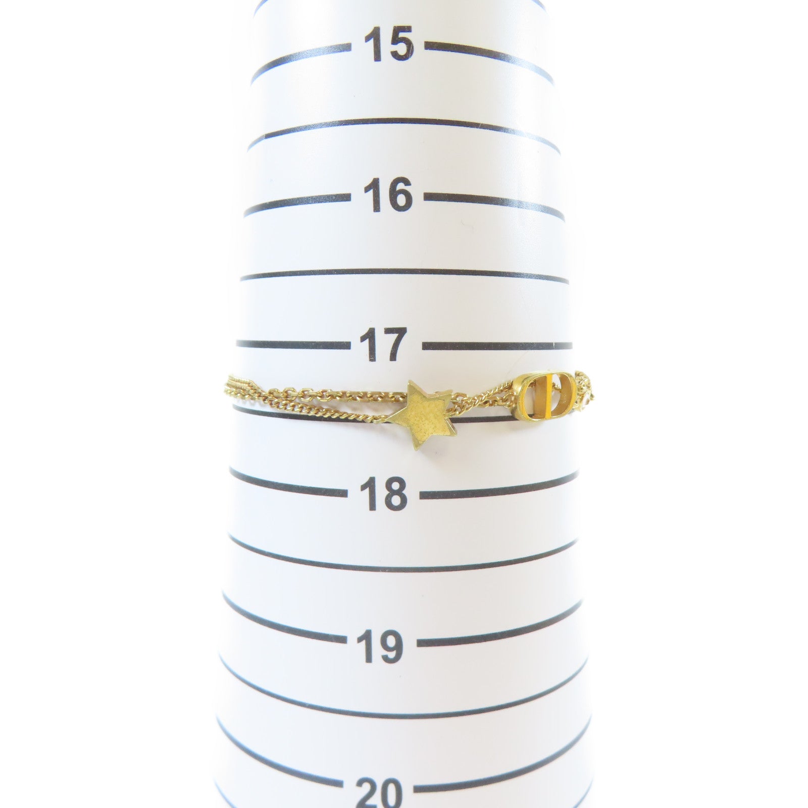 Dior 金屬Bracelet手鏈金色#17.5cm