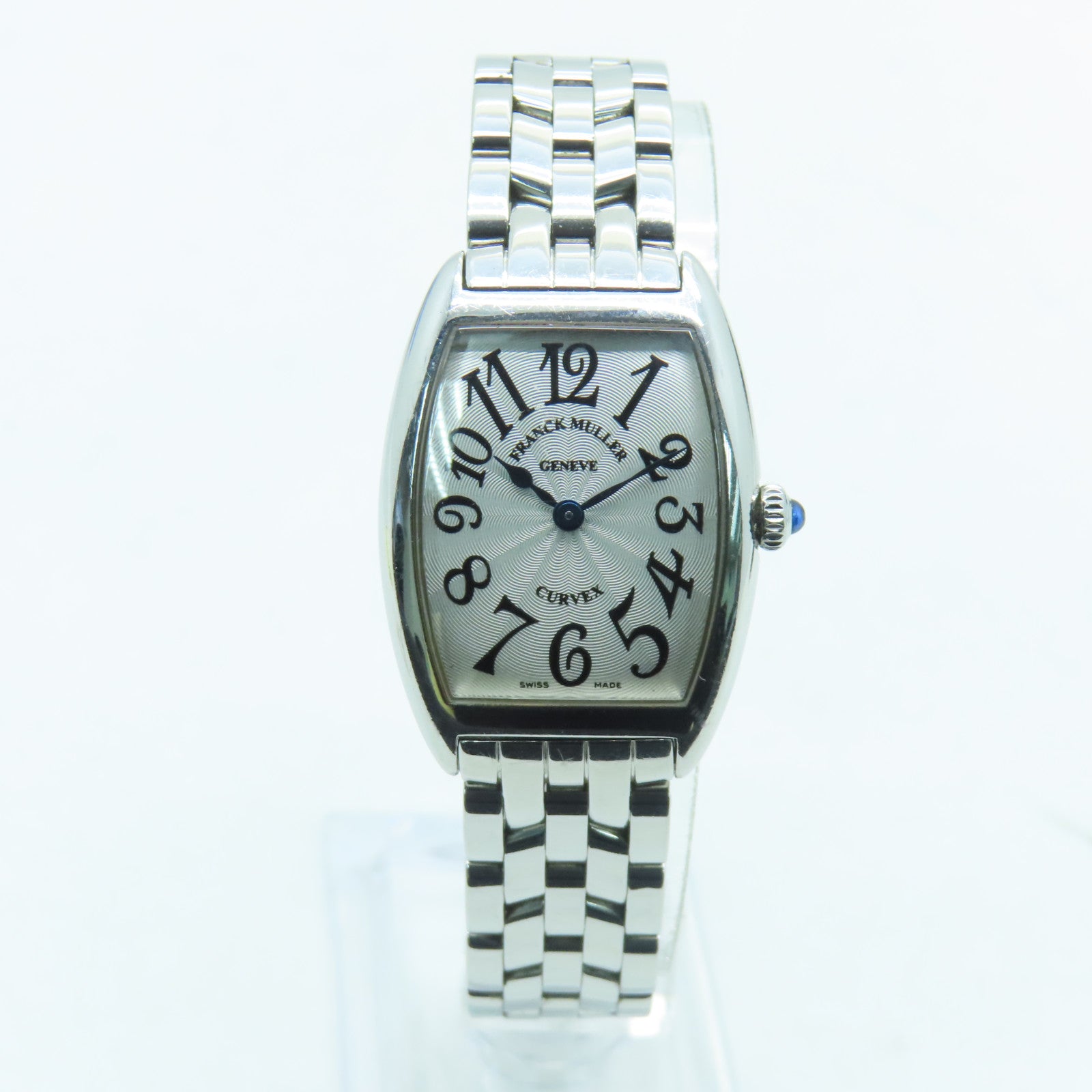 FRANCK MULLER Cintree Curvex不鏽鋼手錶石英機芯白色
