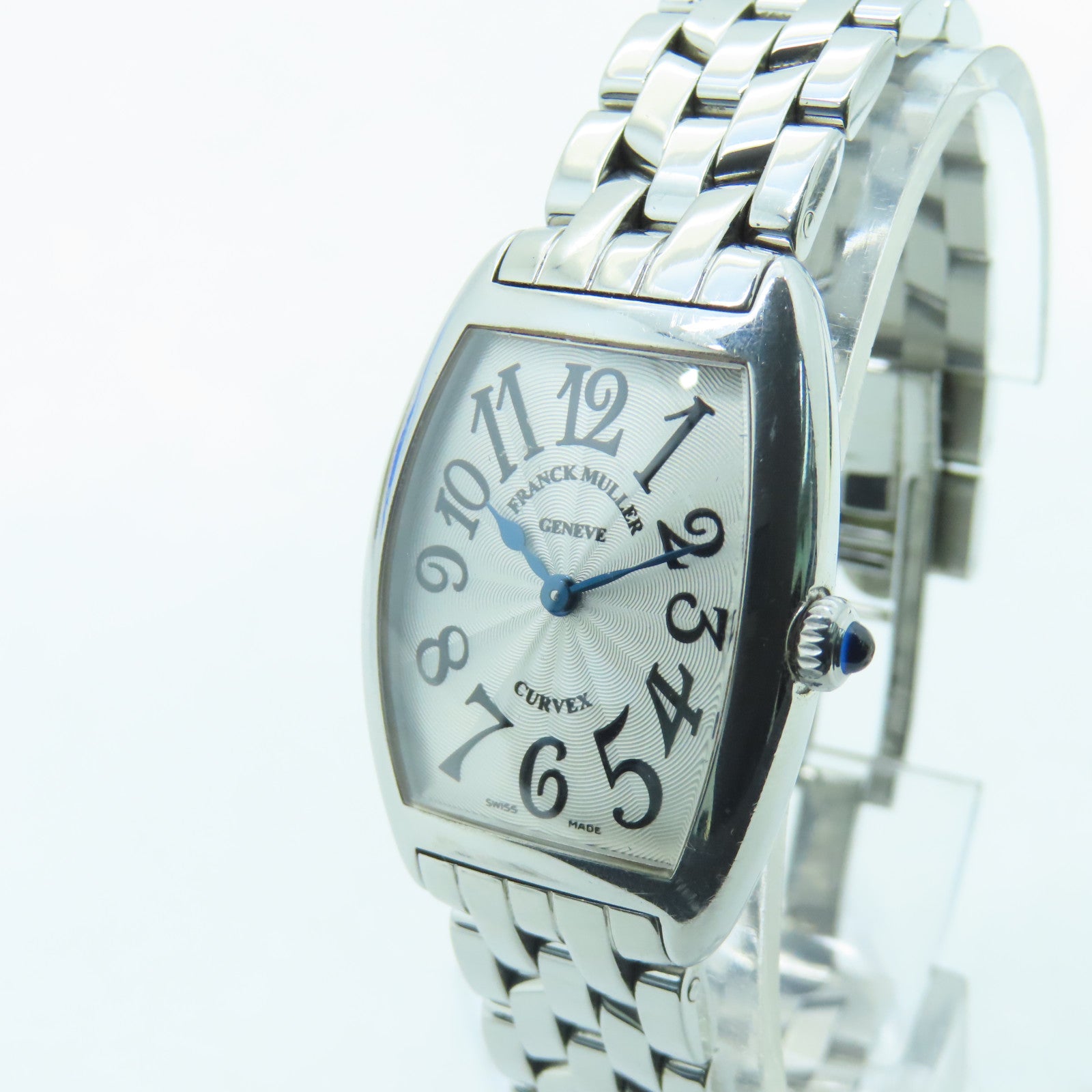 FRANCK MULLER Cintree Curvex不鏽鋼手錶石英機芯白色