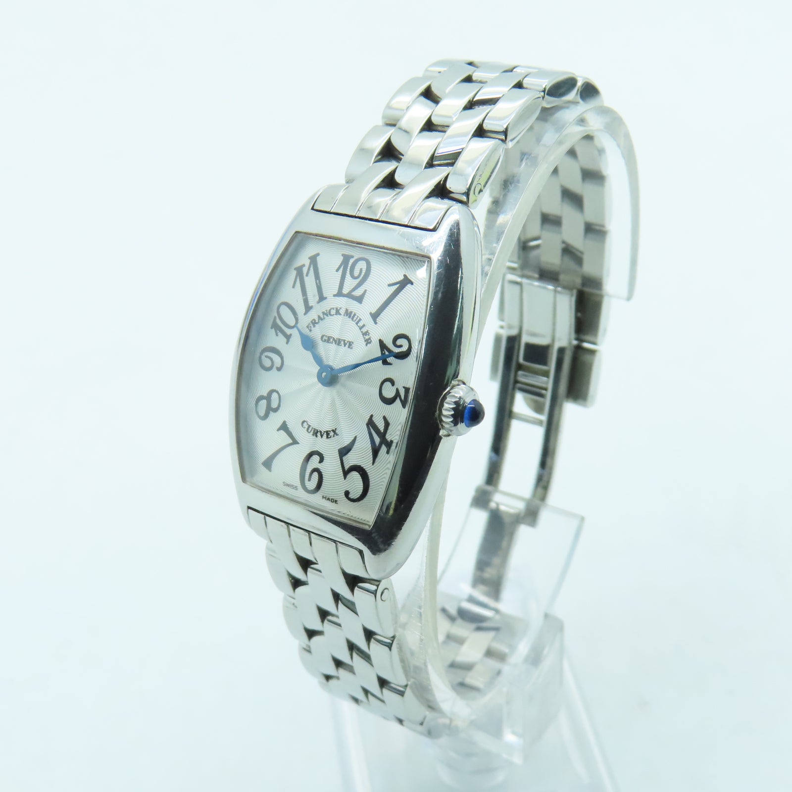 FRANCK MULLER Cintree Curvex不鏽鋼手錶石英機芯白色