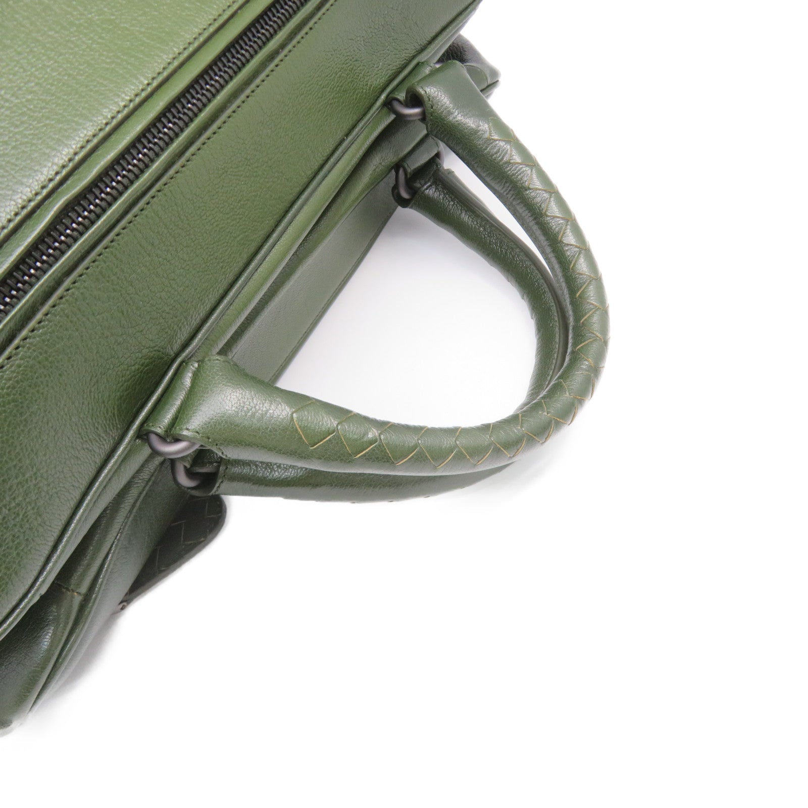 BOTTEGA VENETA 山羊皮革Hand Bag手挽袋綠色