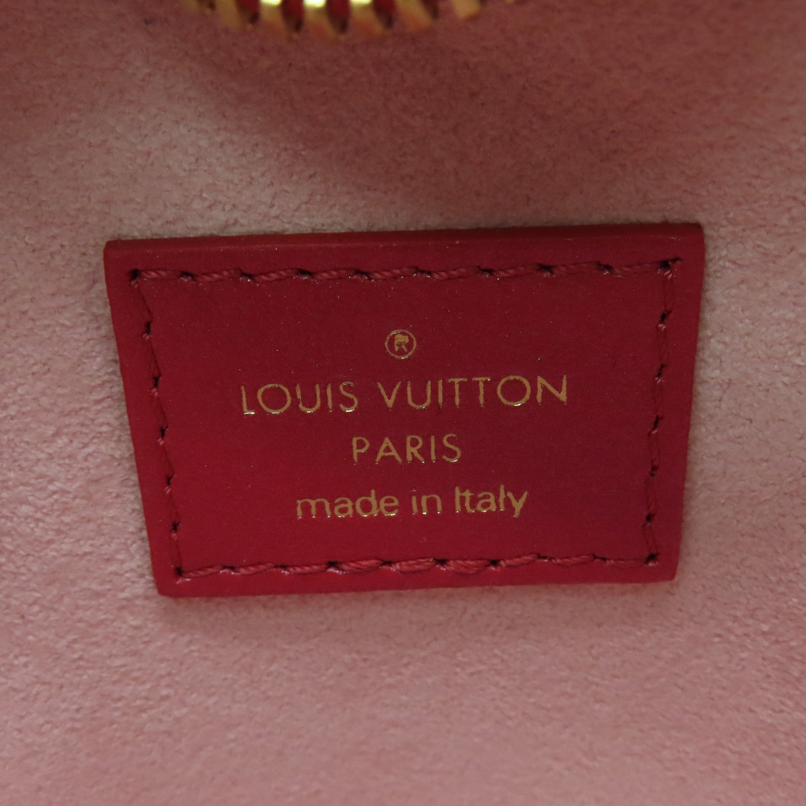 LOUIS VUITTON Monogram Heart On Chain金扣肩背袋红色