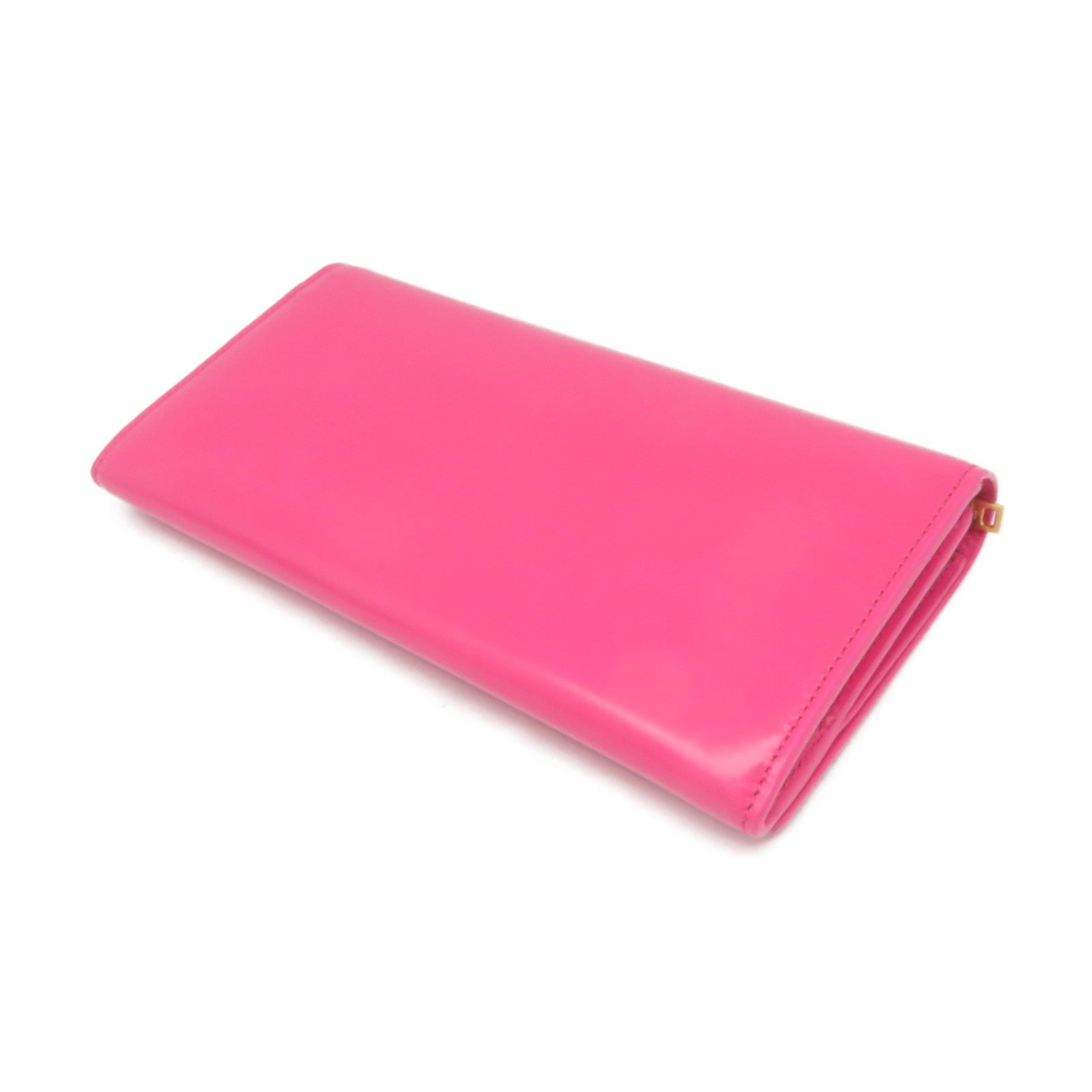 SAINT LAURENT 牛皮皮革Long Wallet长钱包粉红色
