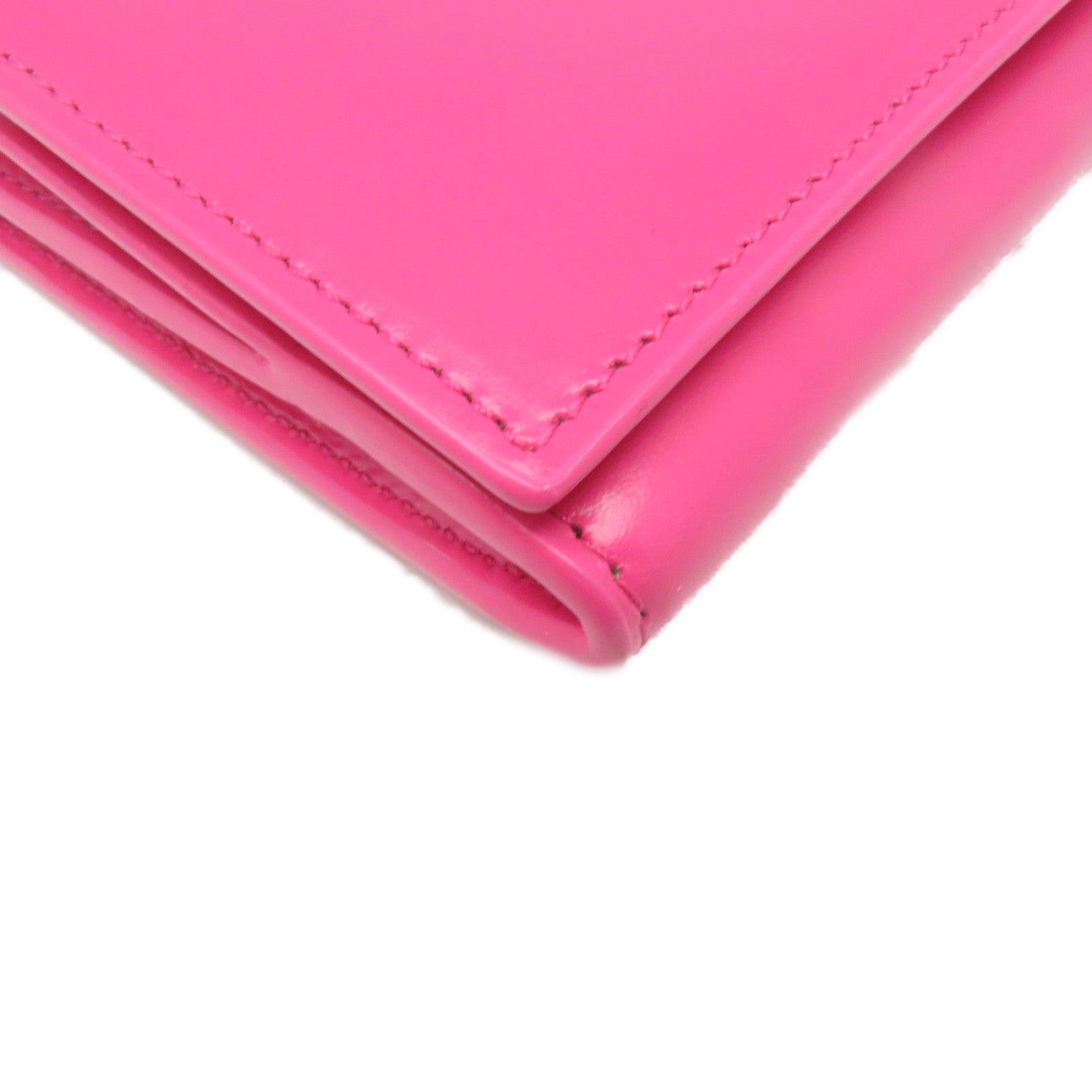 SAINT LAURENT 牛皮皮革Long Wallet长钱包粉红色