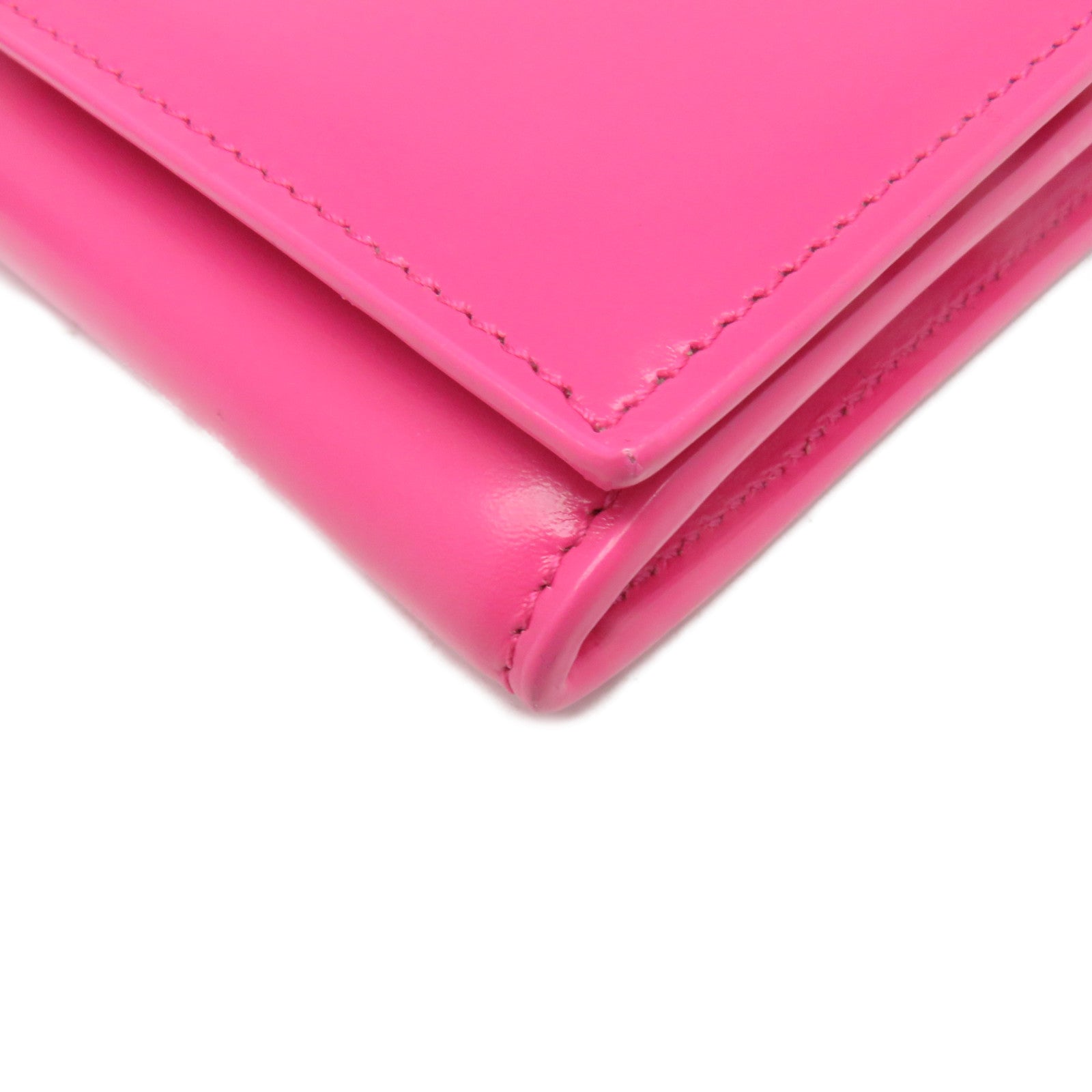 SAINT LAURENT 牛皮皮革Long Wallet长钱包粉红色
