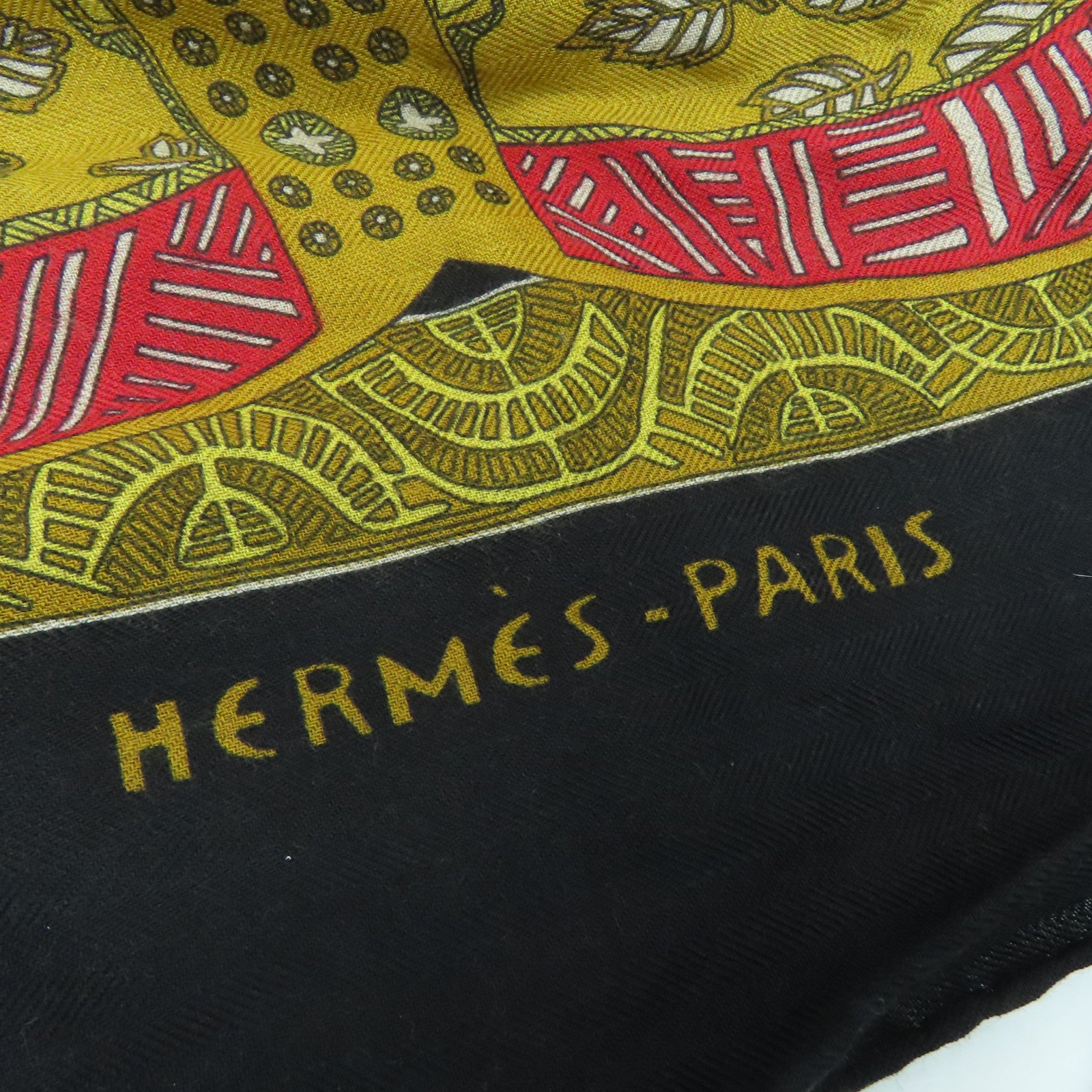 HERMES 羊绒Scarf围巾黑色啡色140x140cm
