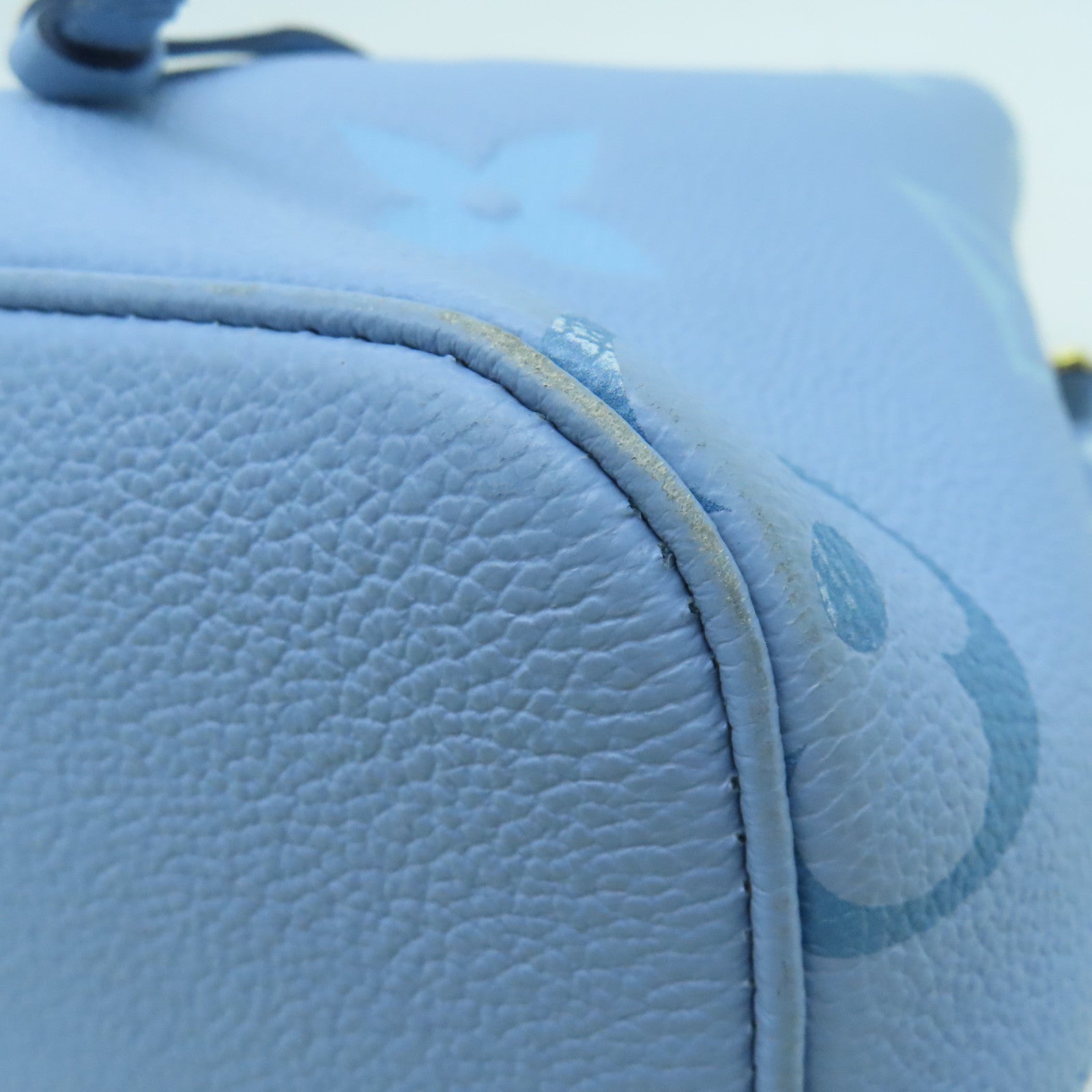 LOUIS VUITTON Monogram Neonoe BB 2 way Shoulder金扣手挽肩背兩用袋藍色