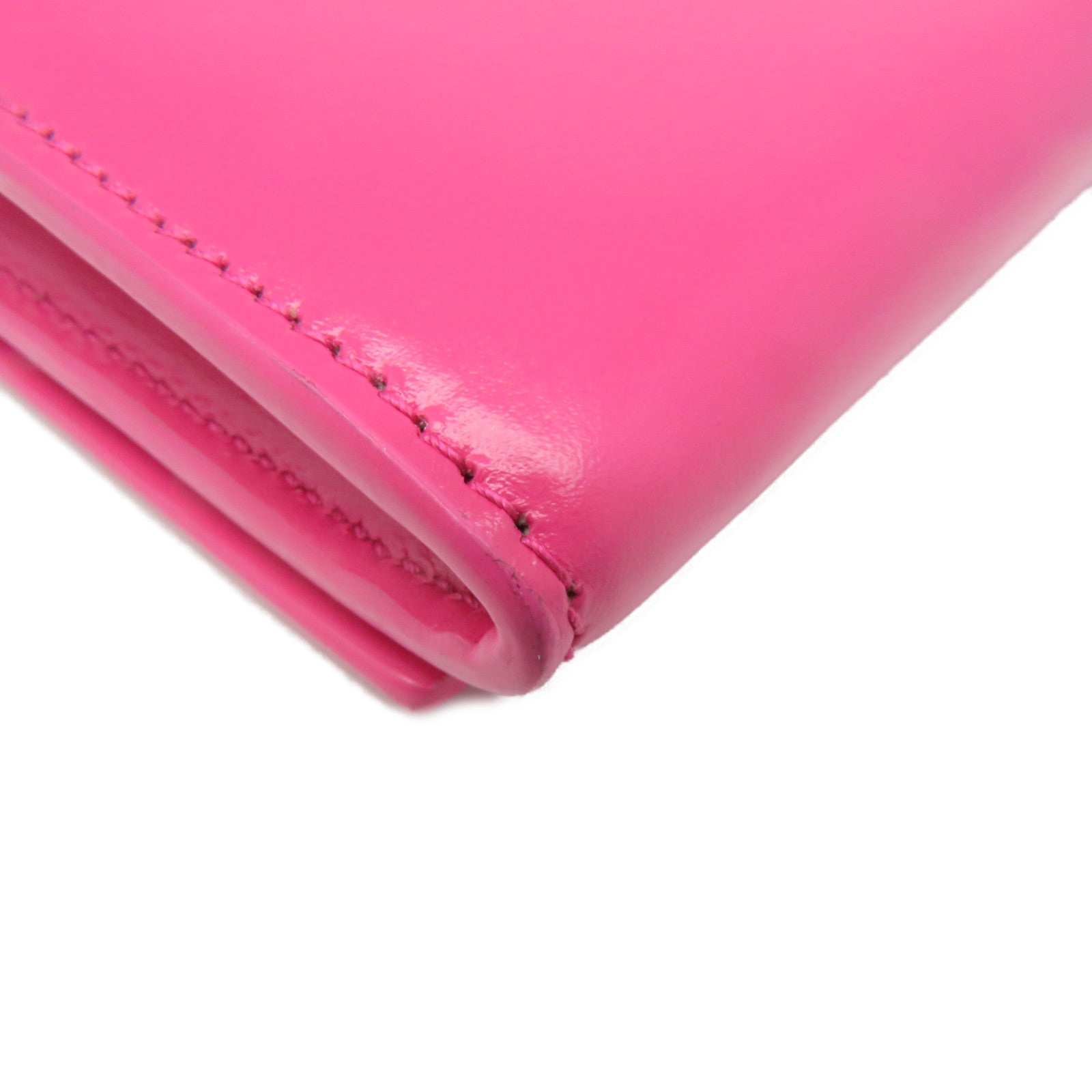 SAINT LAURENT 牛皮皮革Long Wallet长钱包粉红色