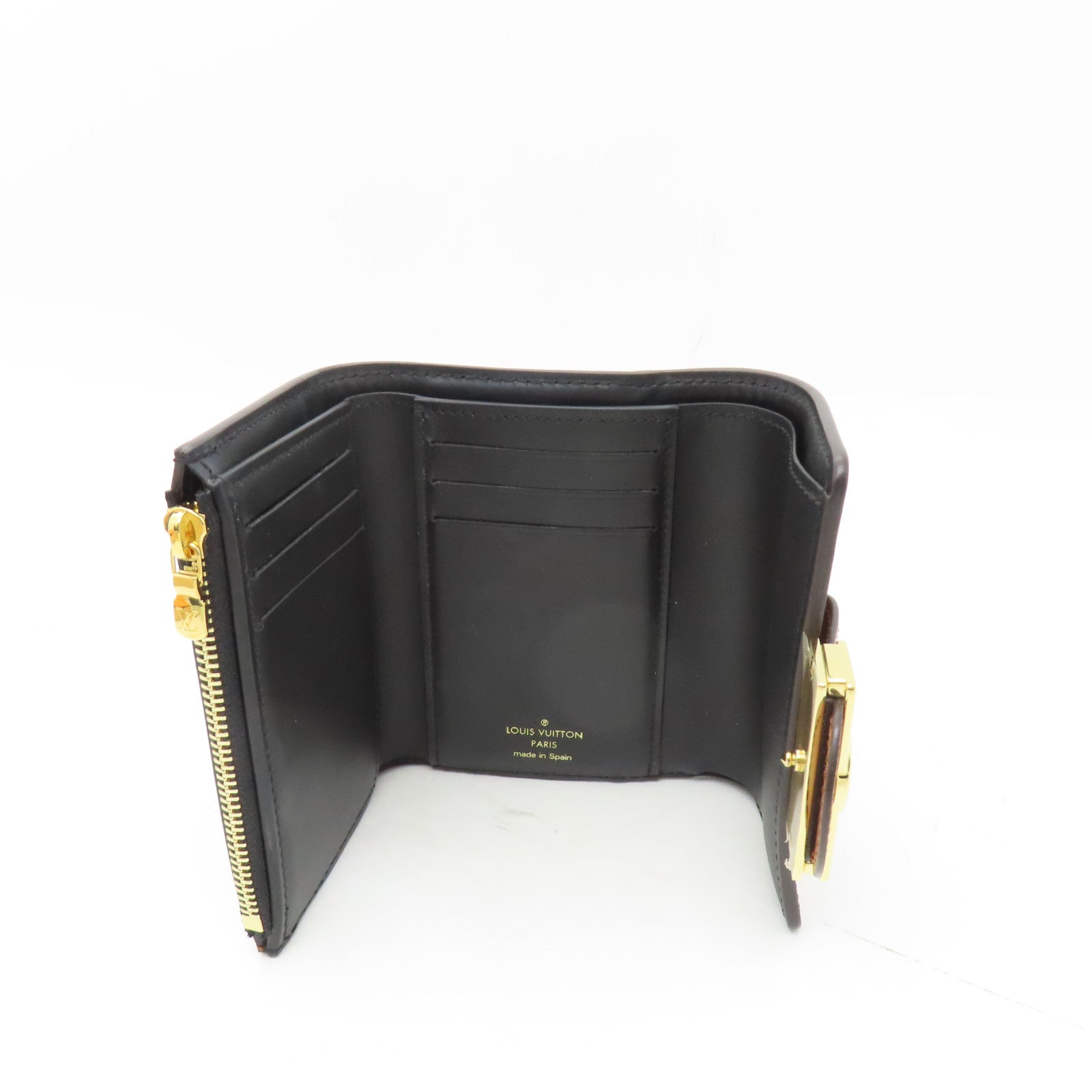 LOUIS VUITTON Monogram Dauphine Wallet金扣錢包啡色