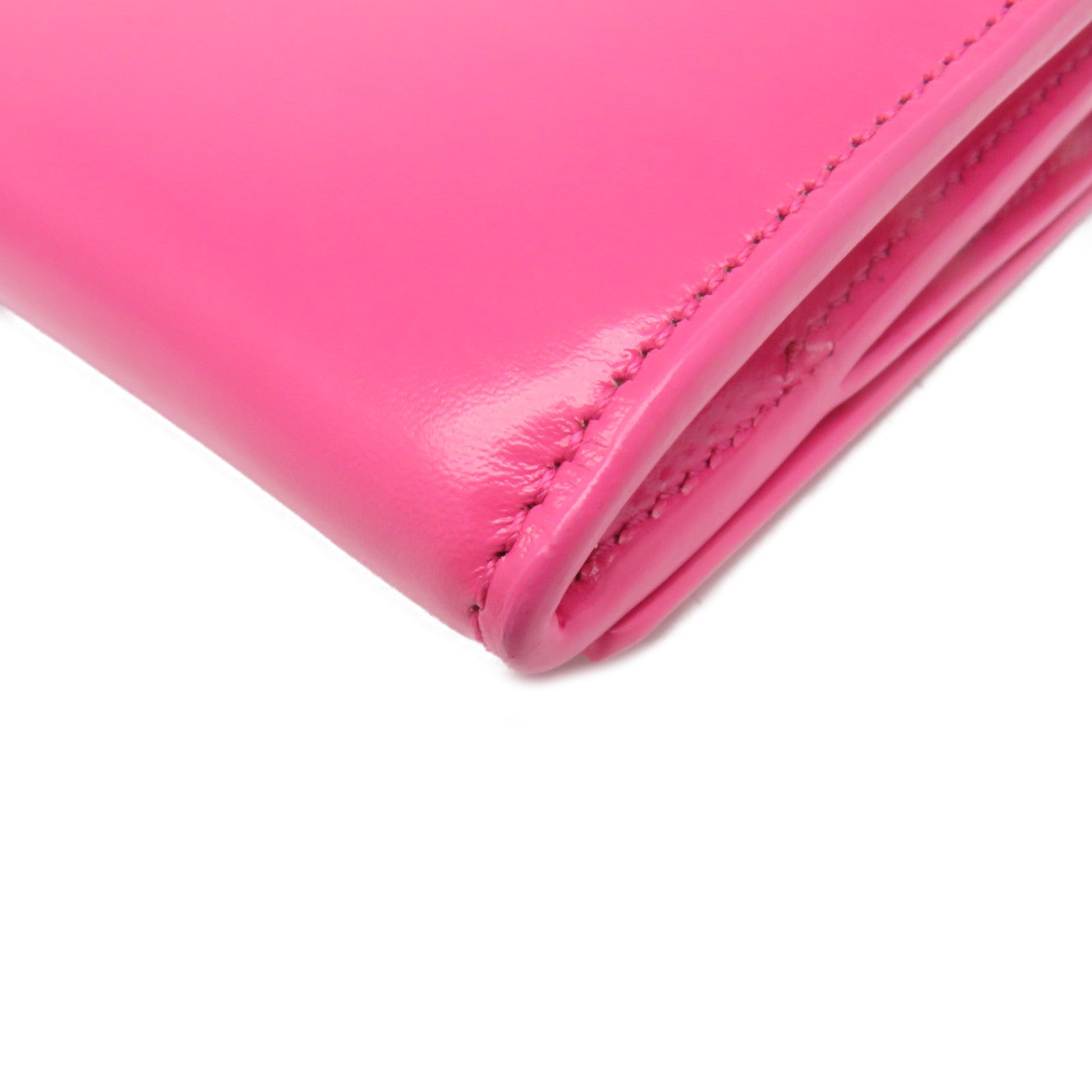 SAINT LAURENT 牛皮皮革Long Wallet长钱包粉红色