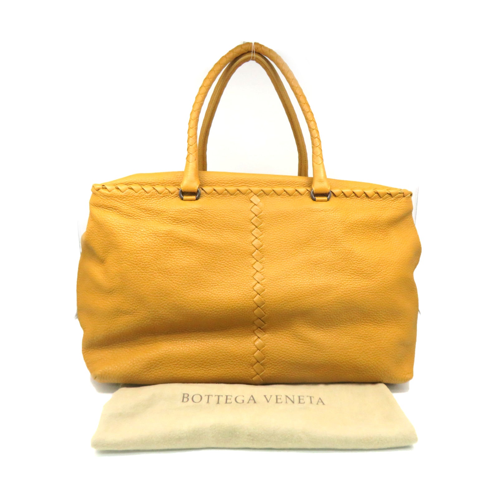 BOTTEGA VENETA 牛皮皮革Tote Bag手挽袋黃色