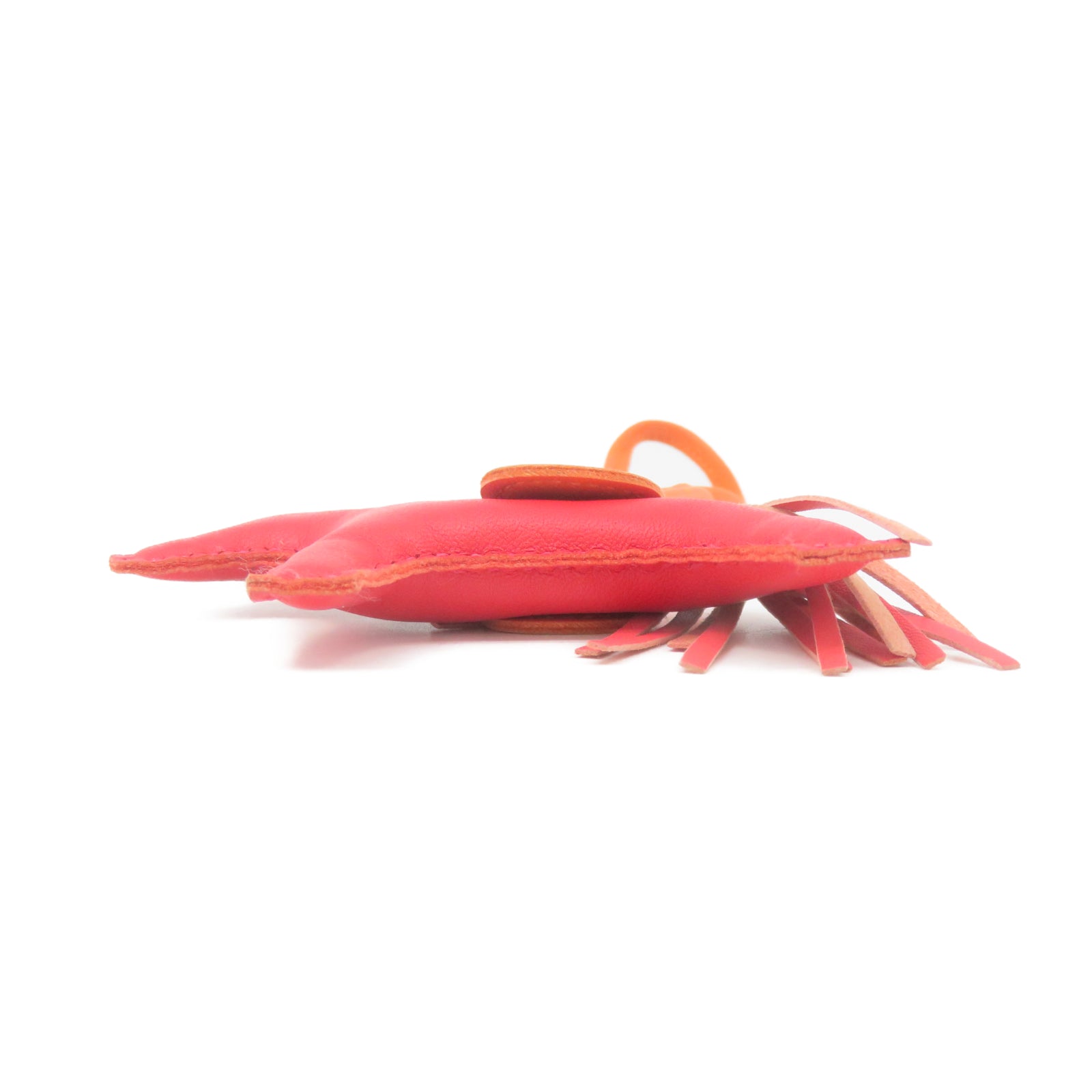 HERMES Swift Leather Rodeo PM Charm Red/Orange