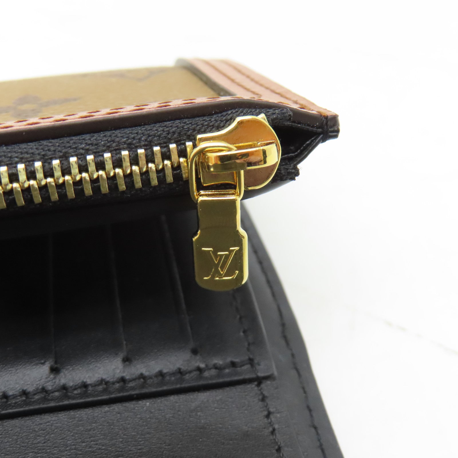 LOUIS VUITTON Monogram Dauphine Wallet金扣錢包啡色