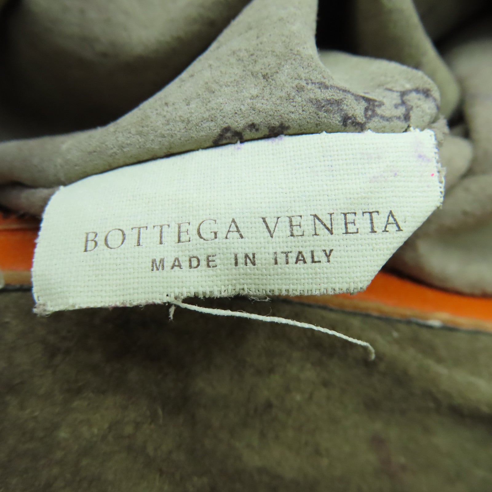 BOTTEGA VENETA 羊皮皮革Shoulder Bag銀扣肩背袋橙色