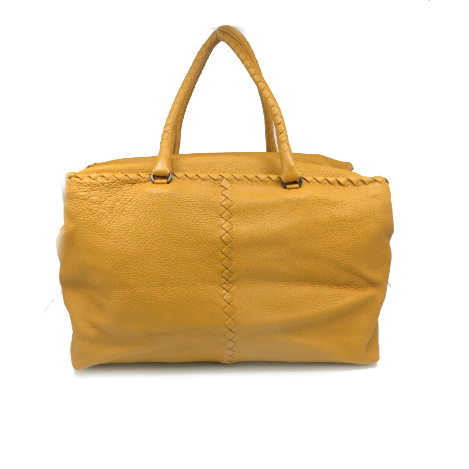BOTTEGA VENETA 牛皮皮革Tote Bag手挽袋黃色