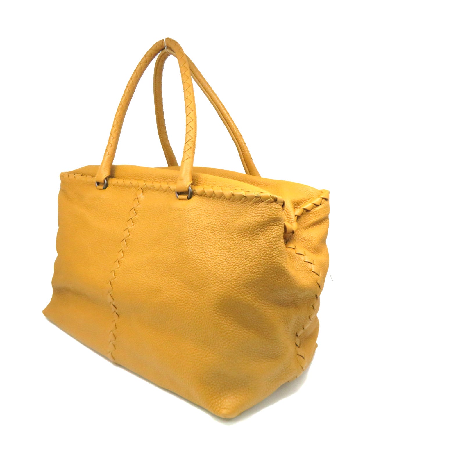 BOTTEGA VENETA 牛皮皮革Tote Bag手挽袋黃色