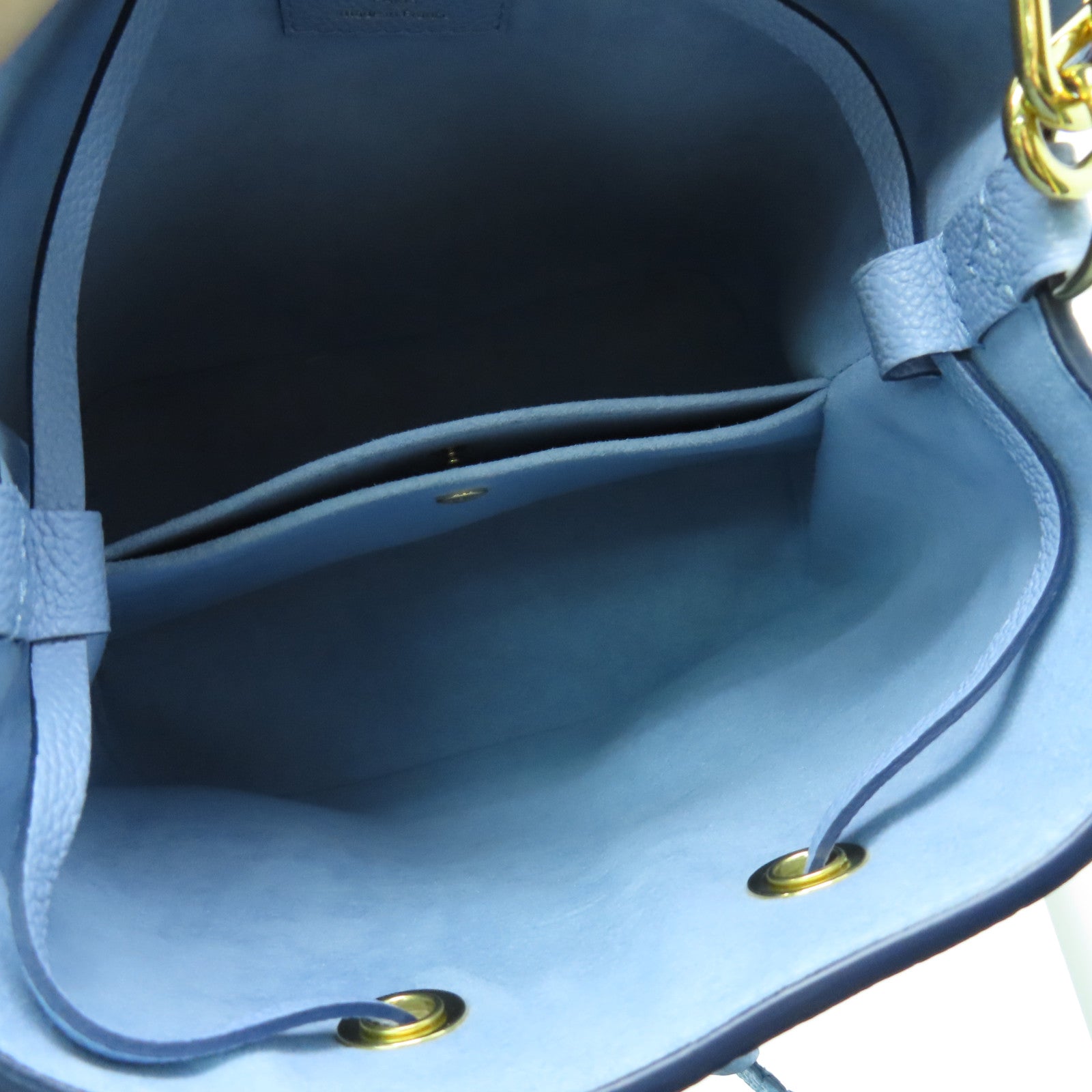LOUIS VUITTON Monogram Neonoe BB 2 way Shoulder金扣手挽肩背兩用袋藍色