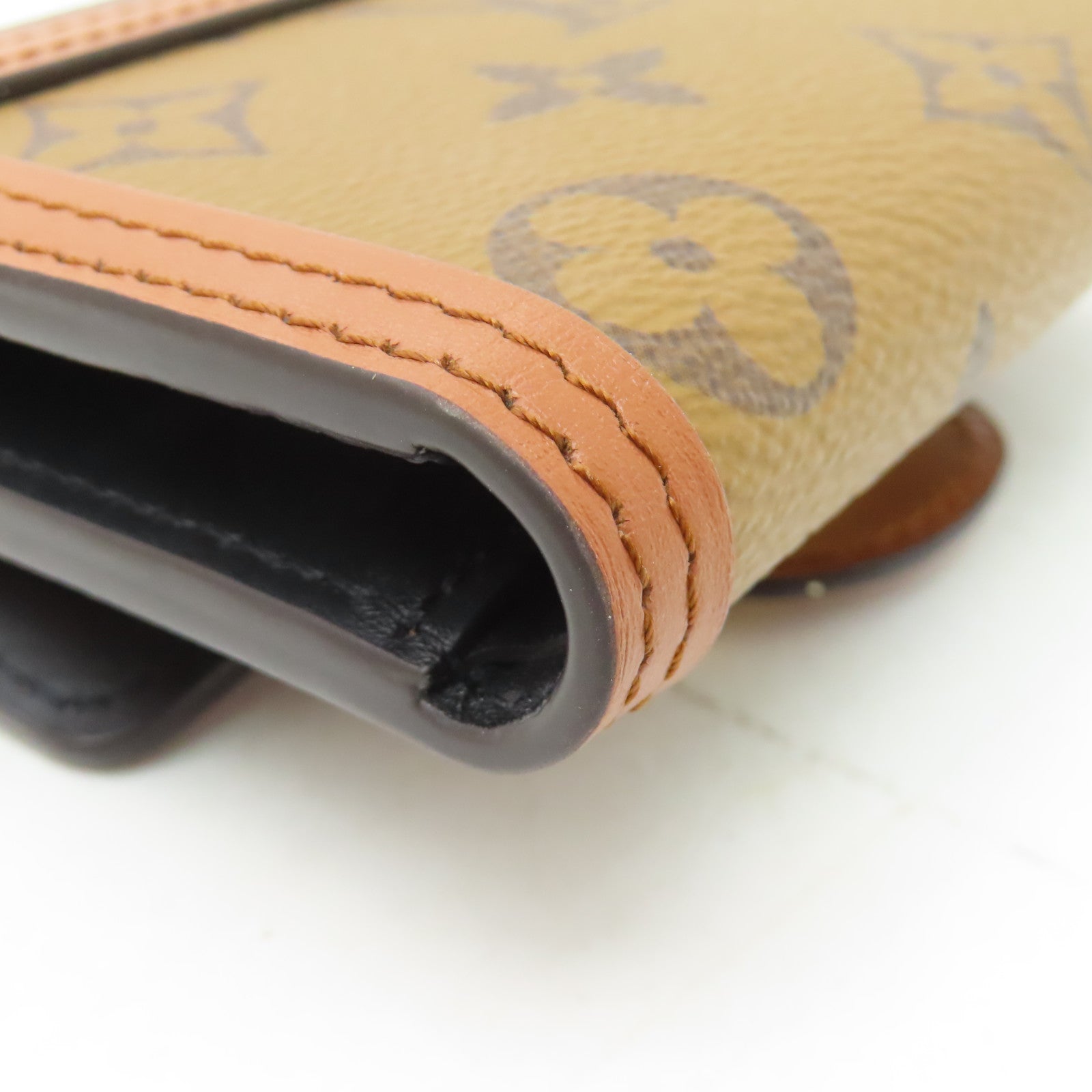 LOUIS VUITTON Monogram Dauphine Wallet金扣錢包啡色