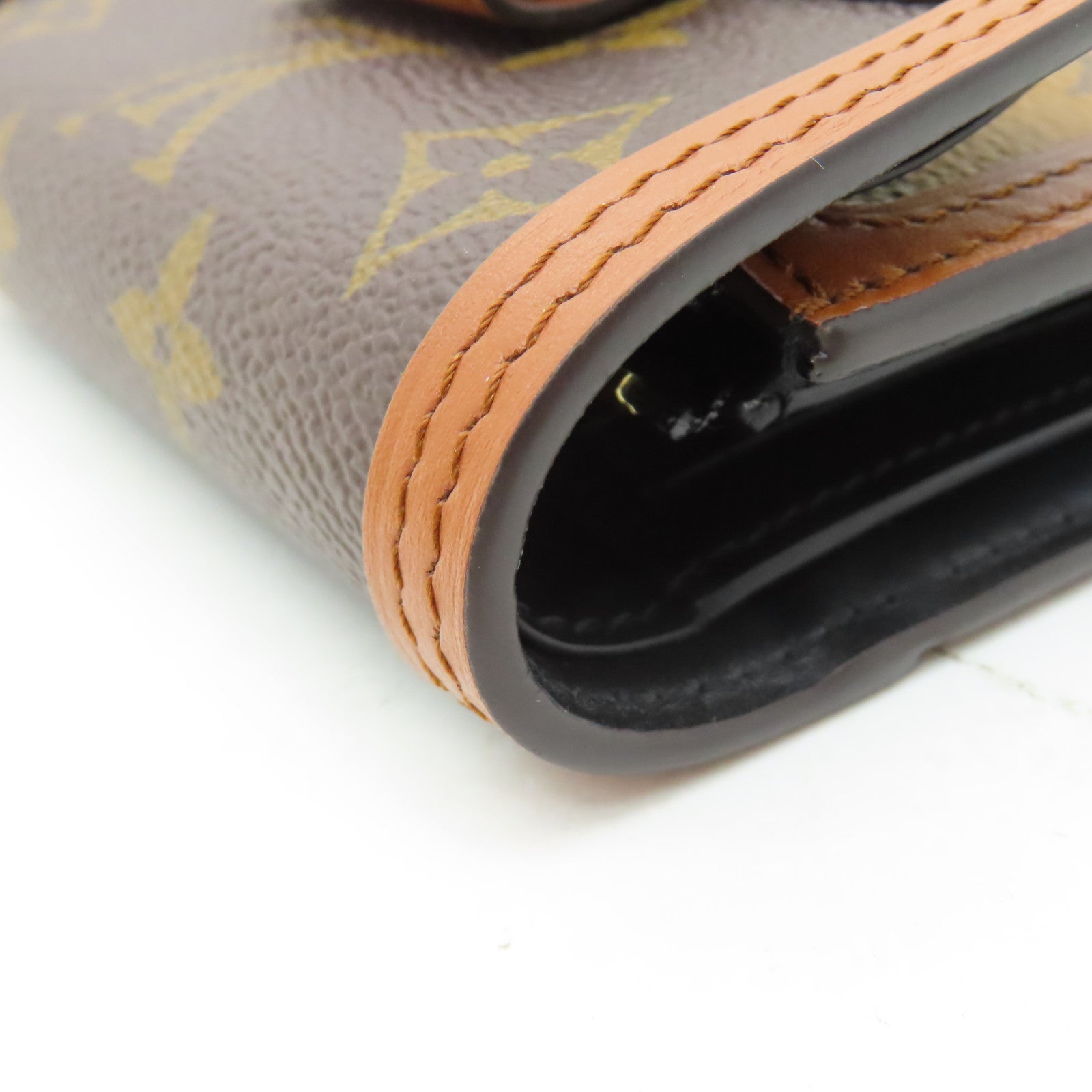 LOUIS VUITTON Monogram Dauphine Wallet金扣錢包啡色