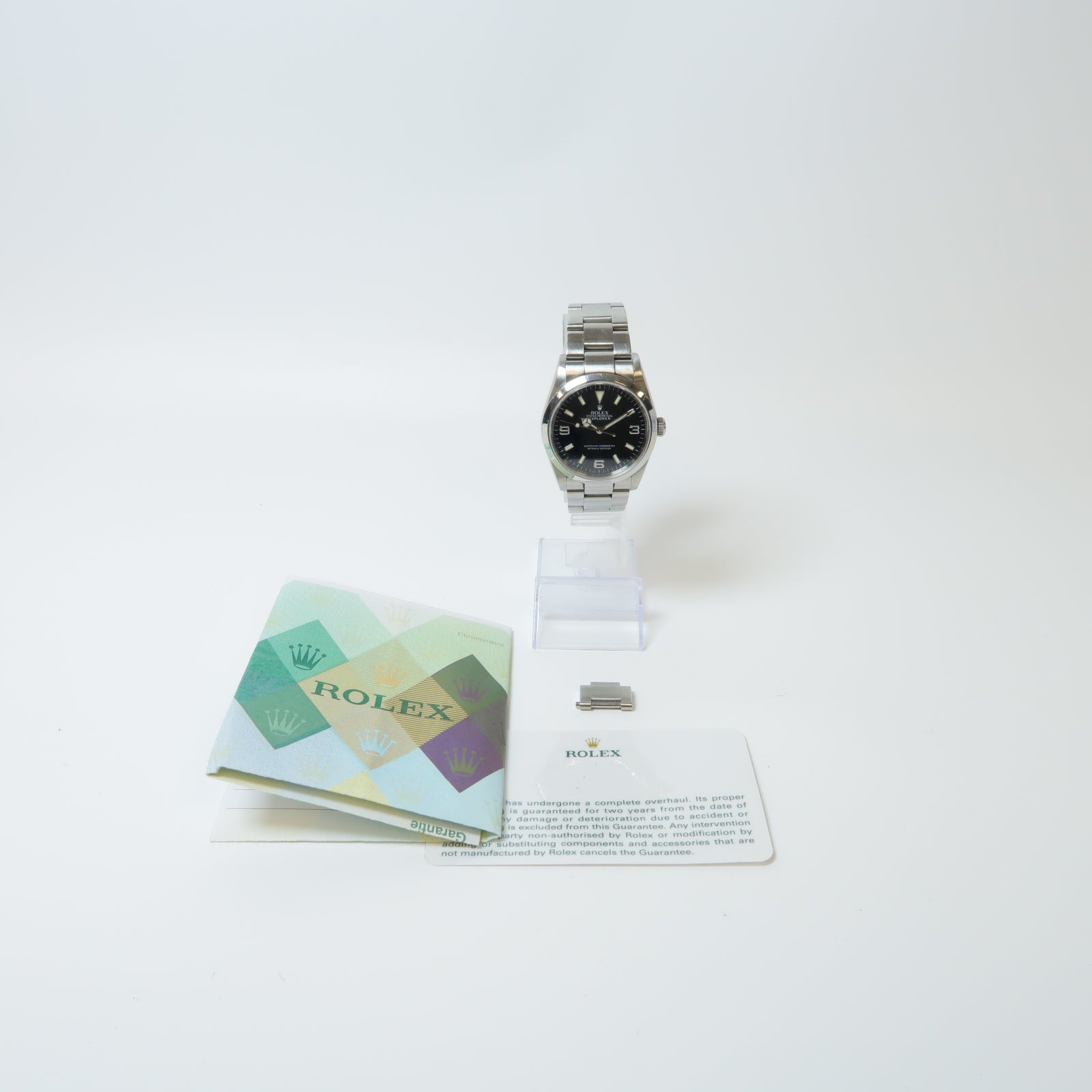 ROLEX Explorer不鏽鋼手錶自動機芯黑色