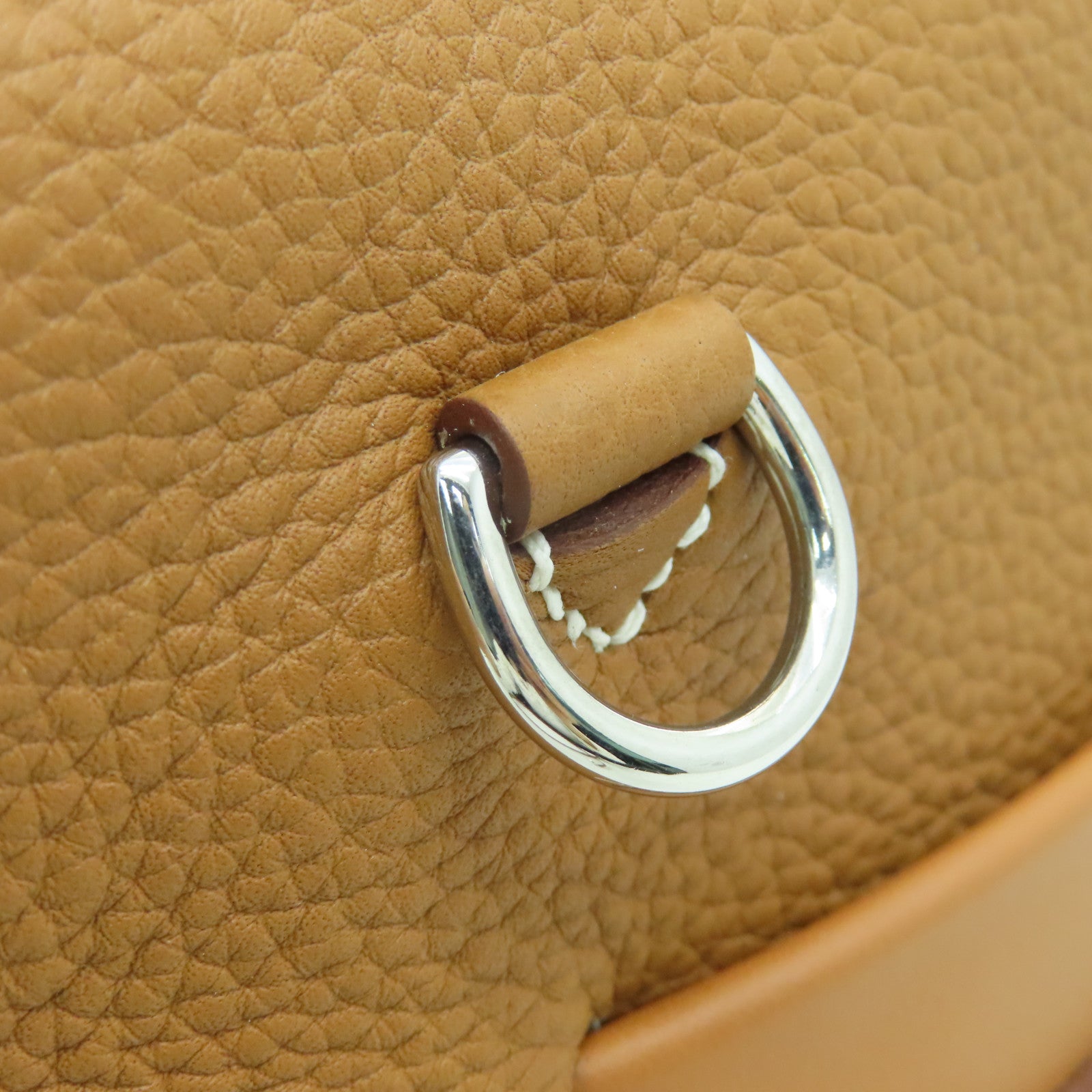 HERMES Togo皮革24/24 29CM銀扣手挽肩背兩用袋Gold啡色
