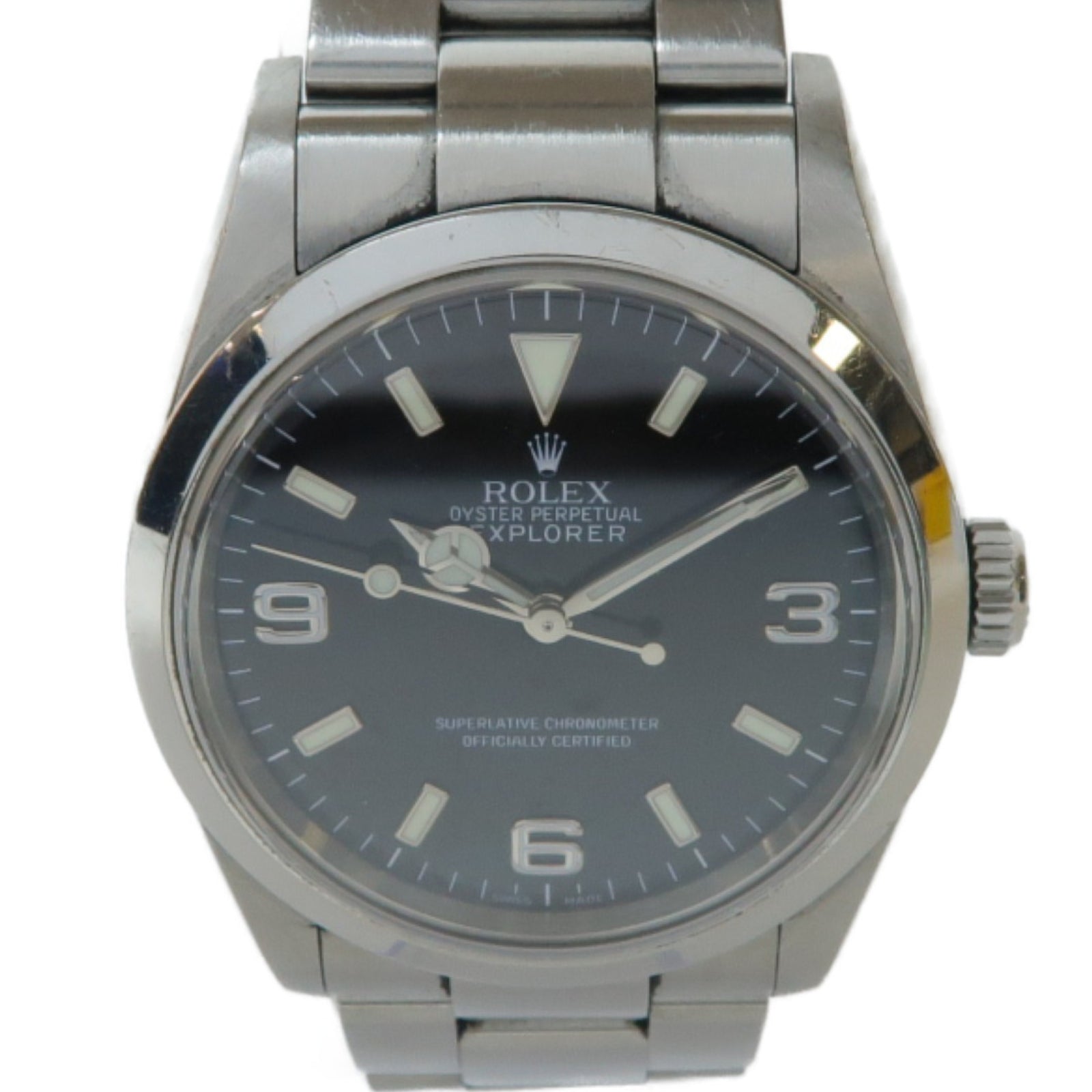ROLEX Explorer不鏽鋼手錶自動機芯黑色