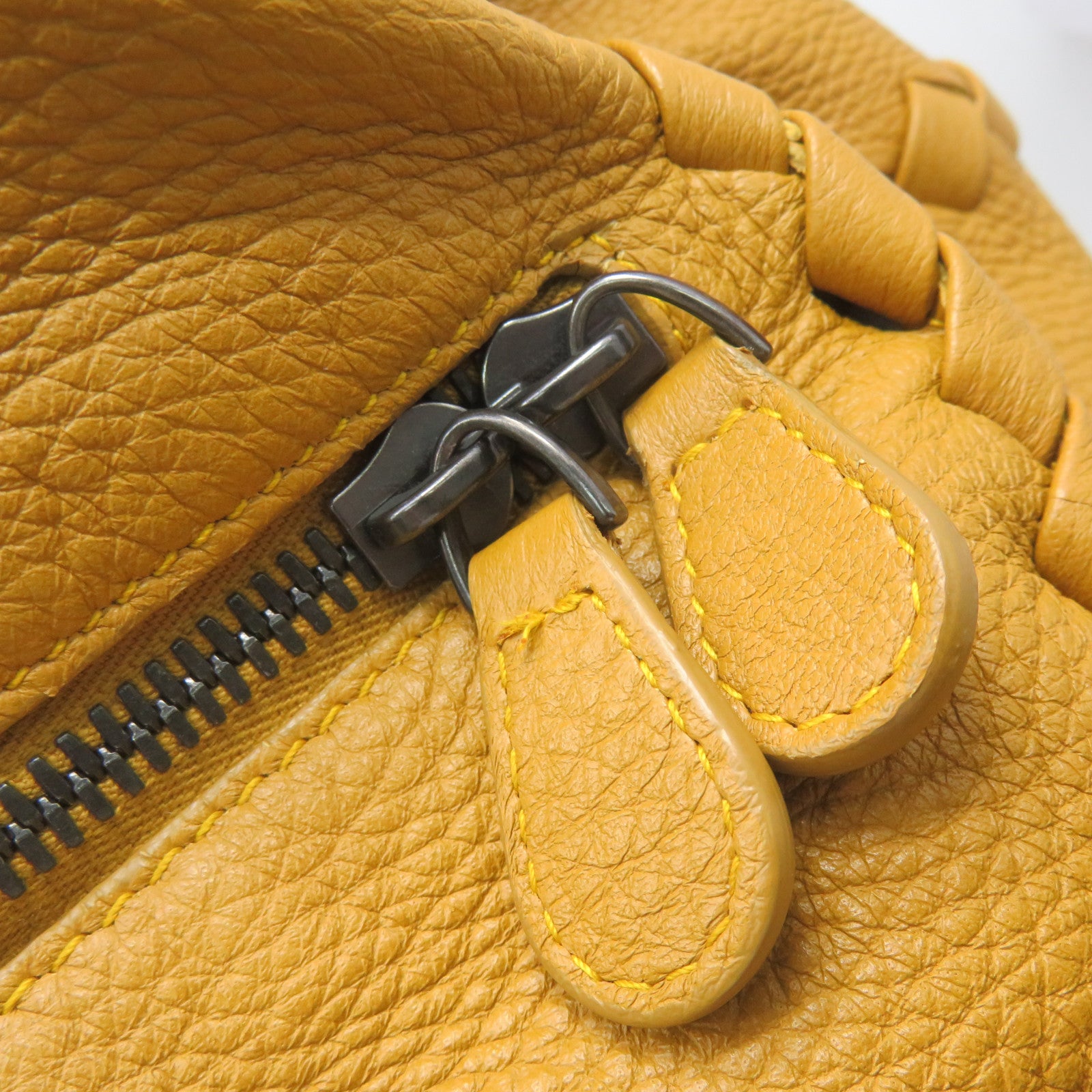 BOTTEGA VENETA 牛皮皮革Tote Bag手挽袋黃色