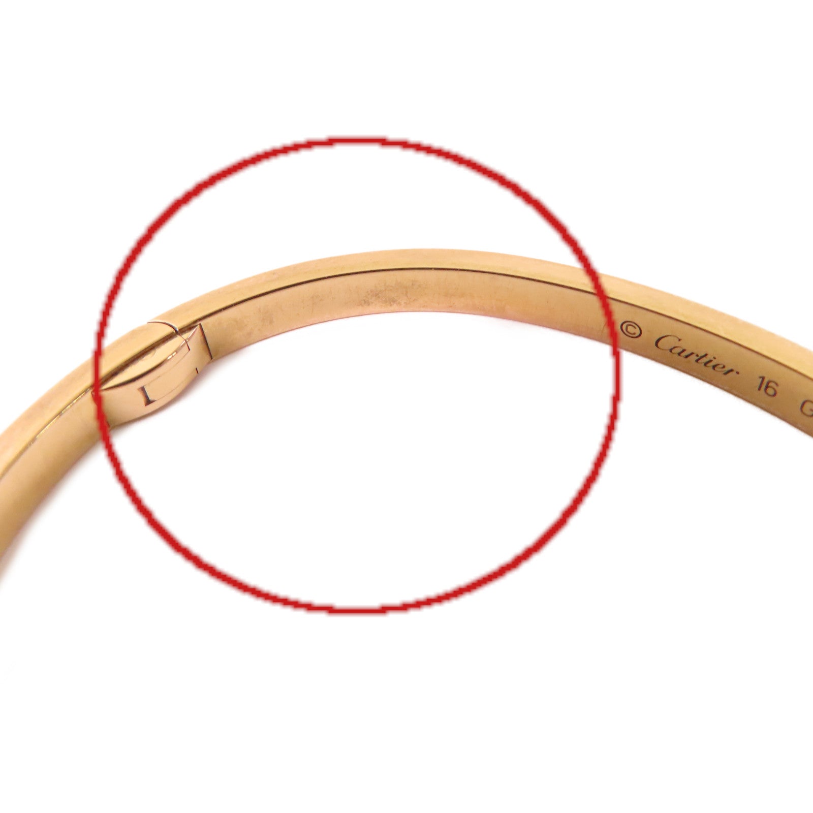 CARTIER 18K玫瑰金Love Bracelet Small Model手鏈#16