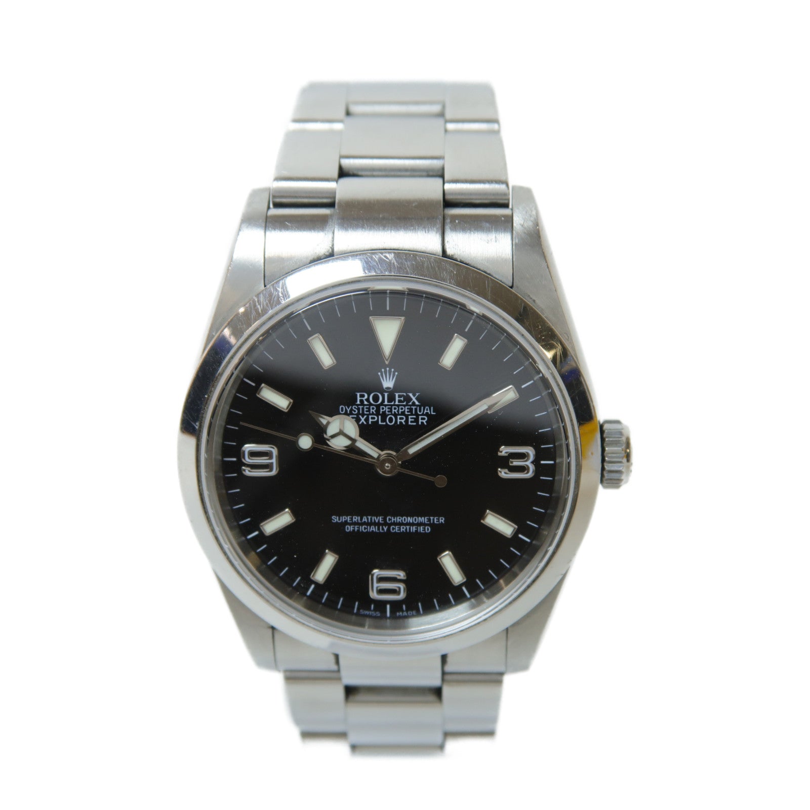 ROLEX Explorer不鏽鋼手錶自動機芯黑色