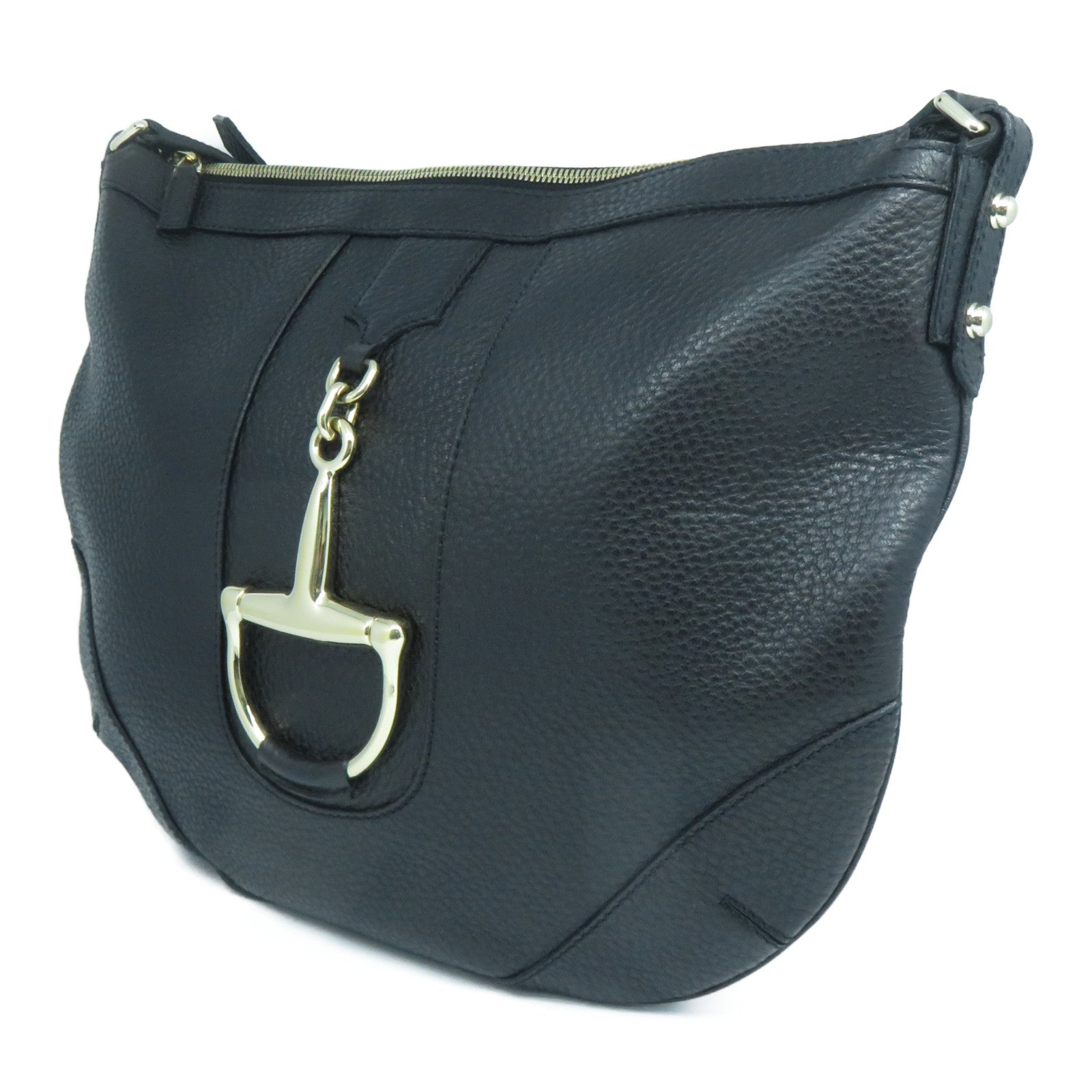 GUCCI 牛皮皮革Shoulder Bag金扣肩背袋黑色