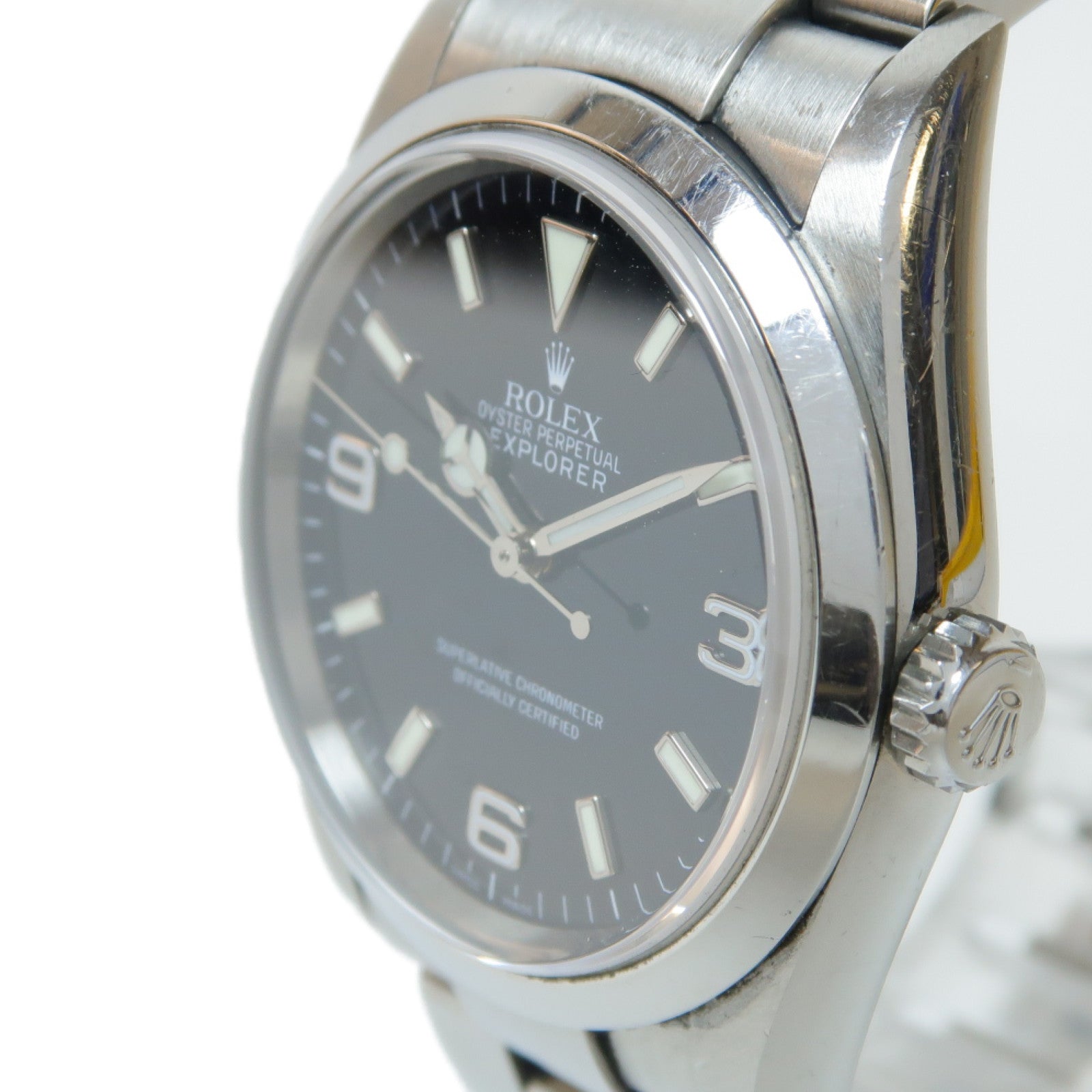 ROLEX Explorer不鏽鋼手錶自動機芯黑色