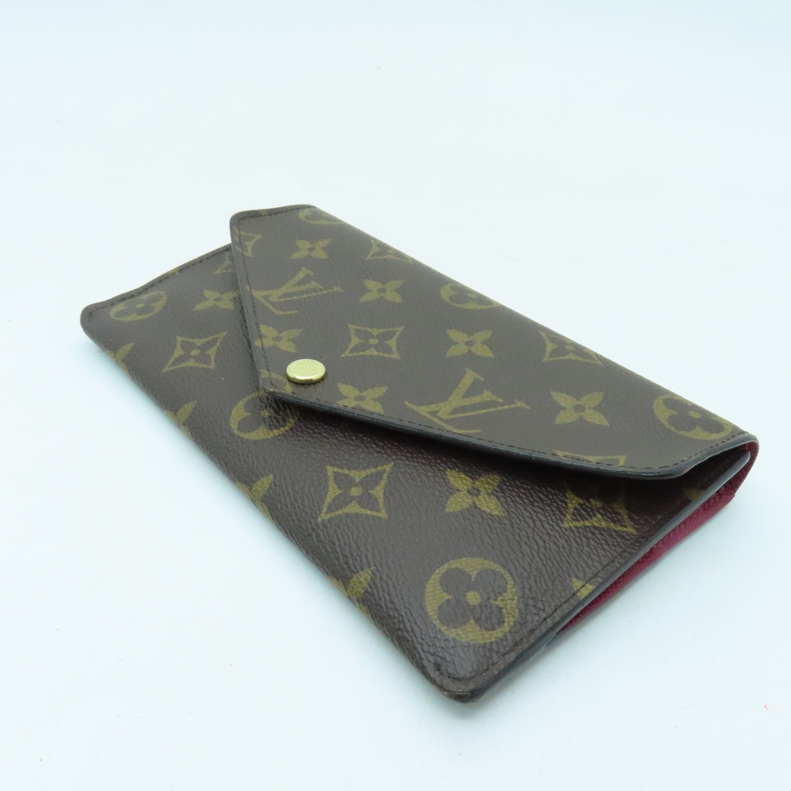 LOUIS VUITTON 【激減優惠】Monogram Jeanne Wallet金扣長錢包啡色