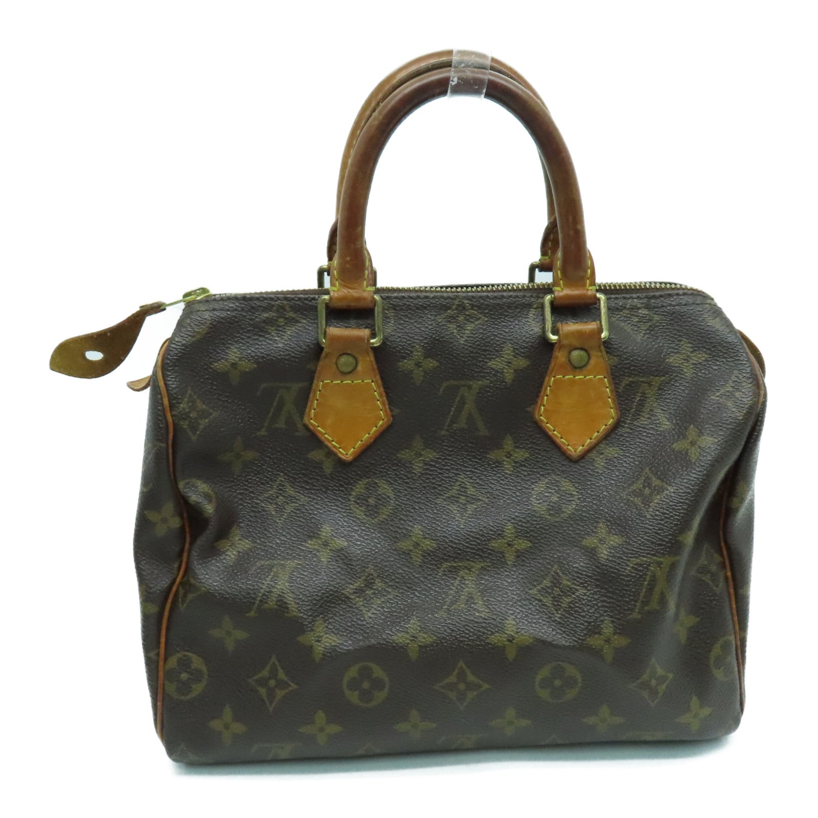 LOUIS VUITTON Monogram Speedy 25金扣手挽袋啡色