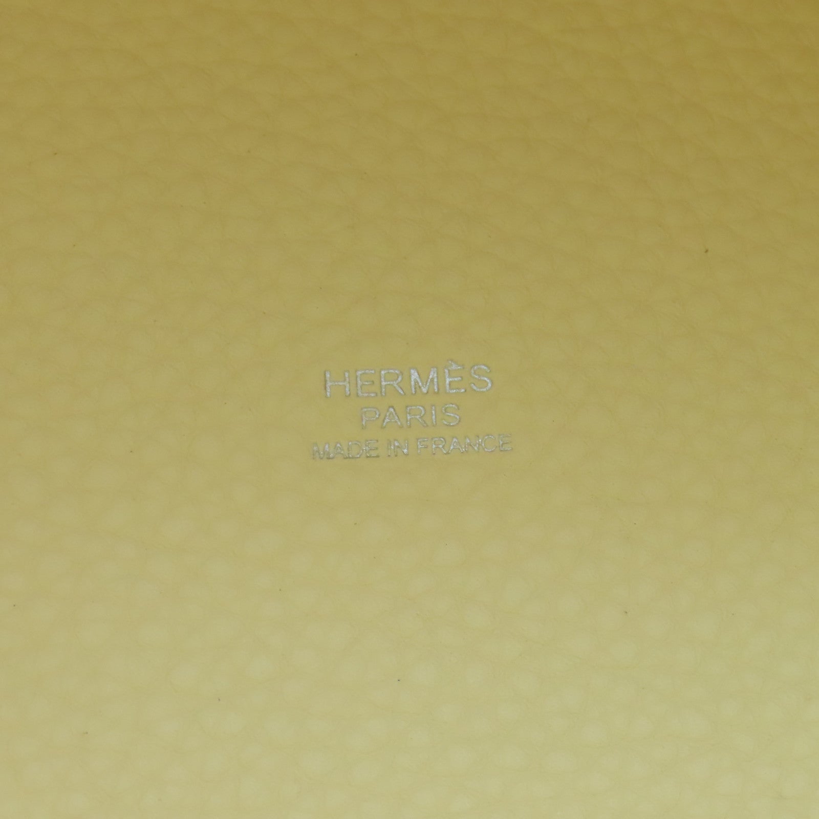 HERMES Clemence皮革Picotin MM银扣手挽袋Nata白色