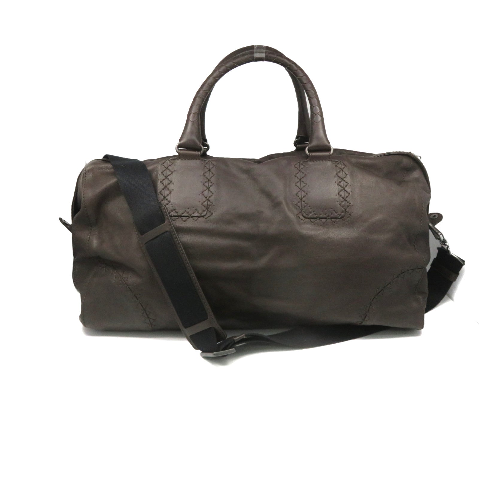 BOTTEGA VENETA 牛皮皮革2Way Shoulder Bag手挽肩背兩用袋啡色