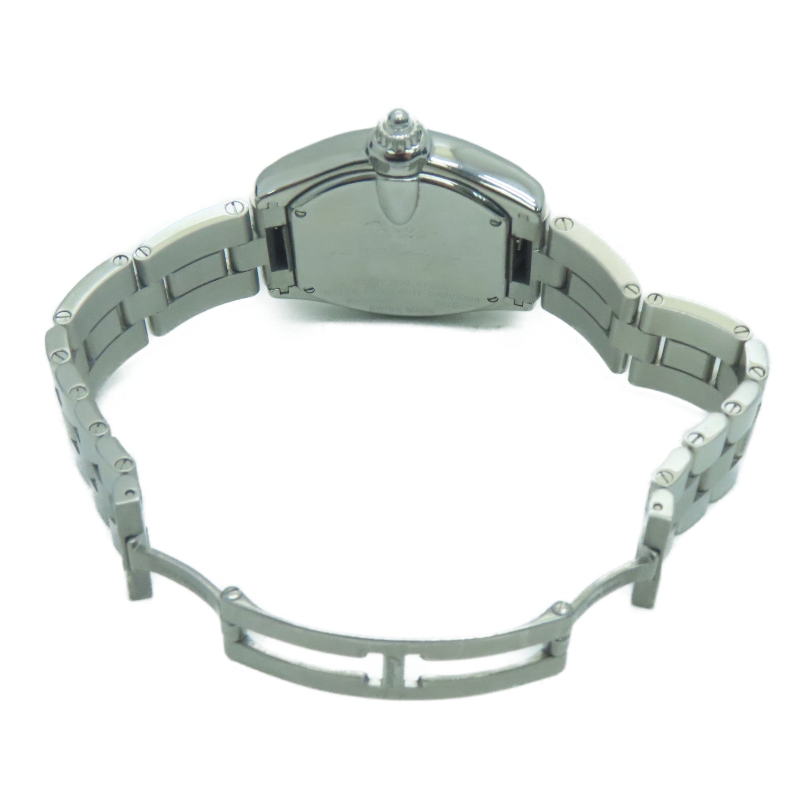 CARTIER Roadster不鏽鋼手錶自動機芯銀色