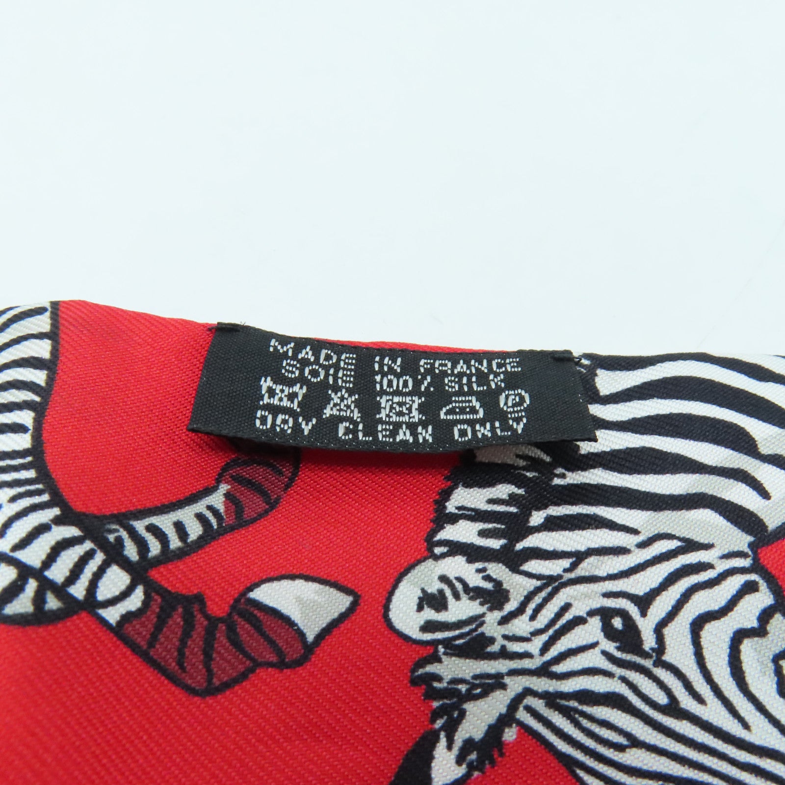 HERMES Silk Twilly Scarf Red